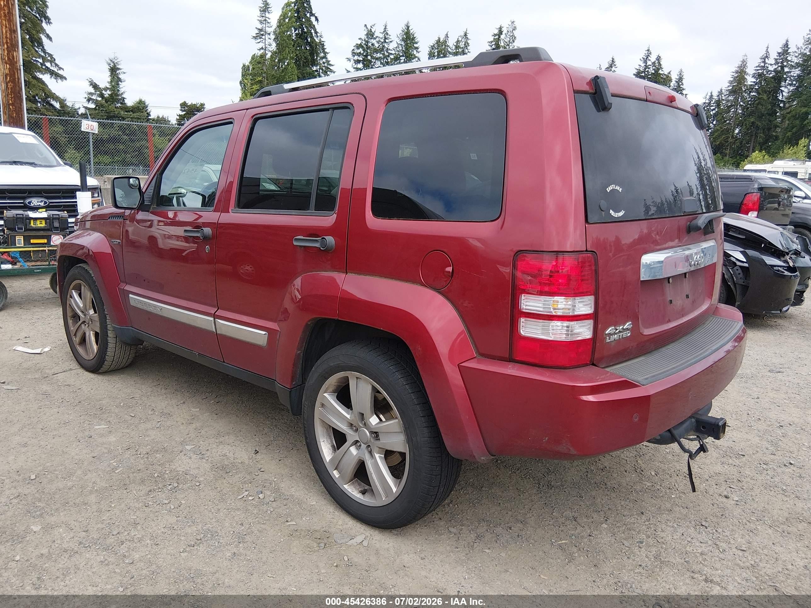 2012 Jeep Liberty Limited Jet Edition Purple vin: 1C4PJMFK7CW133156