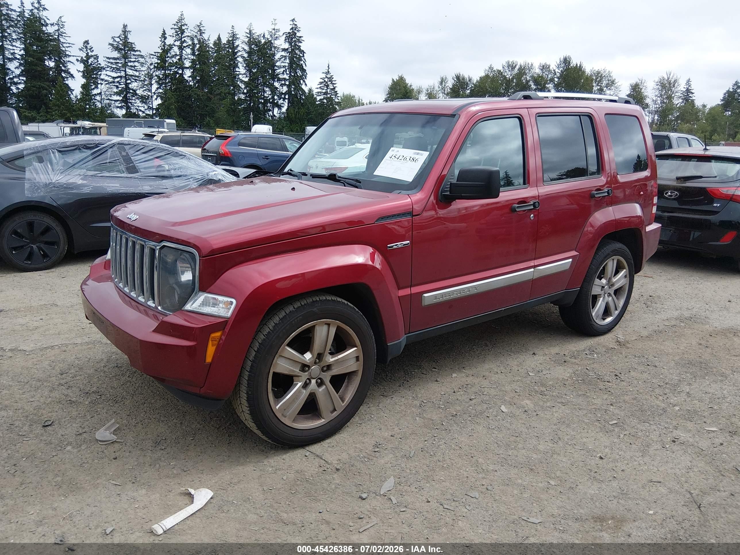 2012 Jeep Liberty Limited Jet Edition Purple vin: 1C4PJMFK7CW133156
