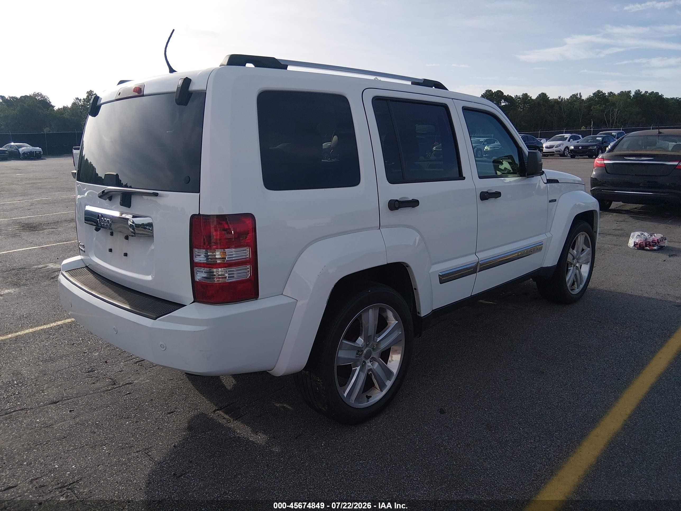 2012 Jeep Liberty Limited Jet Edition White vin: 1C4PJMFK8CW214733