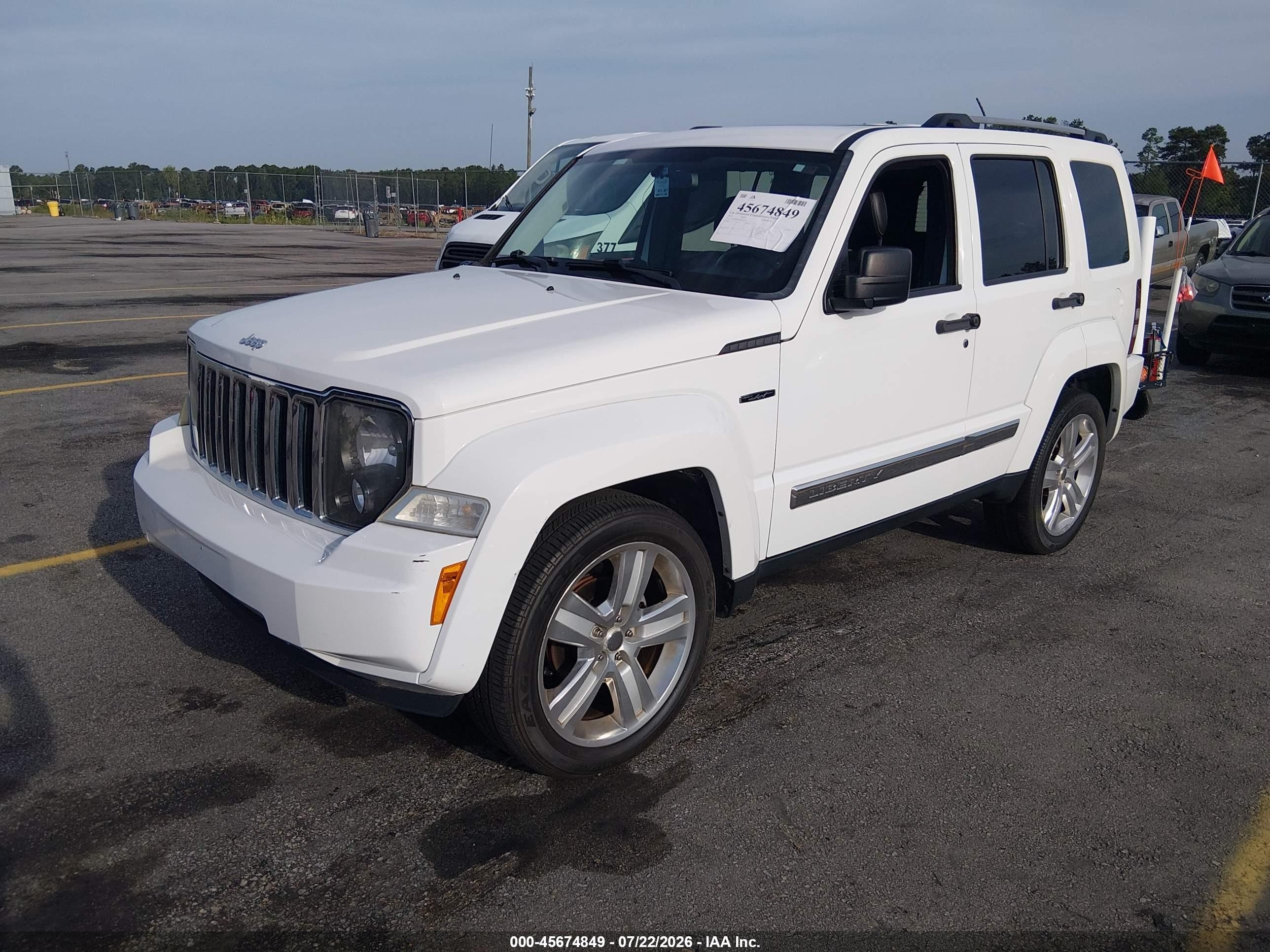 2012 Jeep Liberty Limited Jet Edition White vin: 1C4PJMFK8CW214733