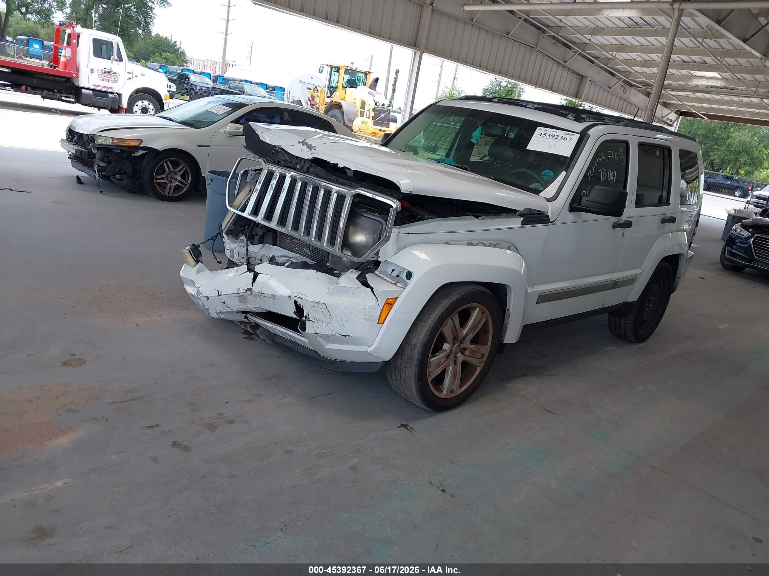 2012 Jeep Liberty Limited Jet Edition Белый vin: 1C4PJMFK9CW150184