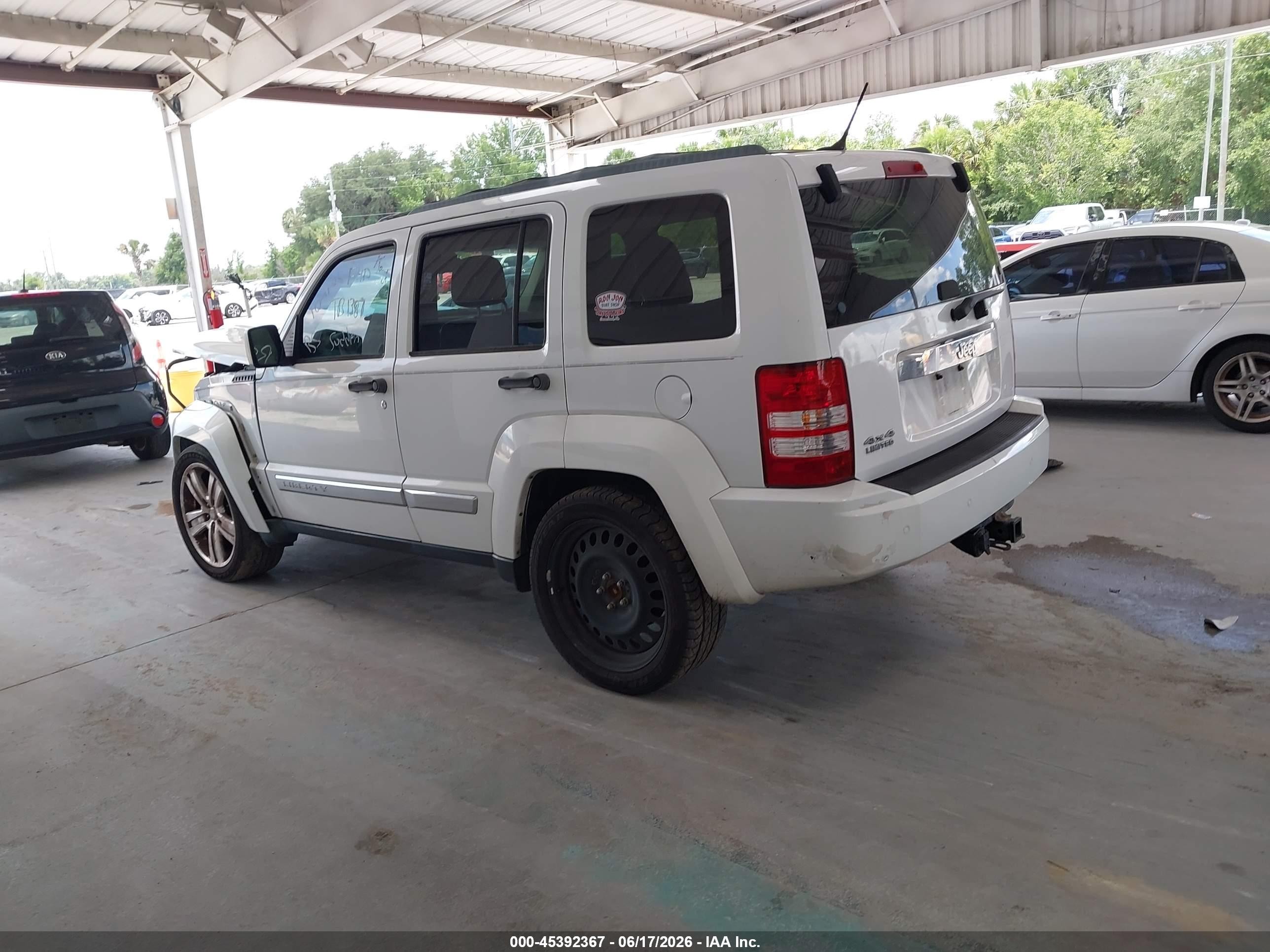 2012 Jeep Liberty Limited Jet Edition Белый vin: 1C4PJMFK9CW150184