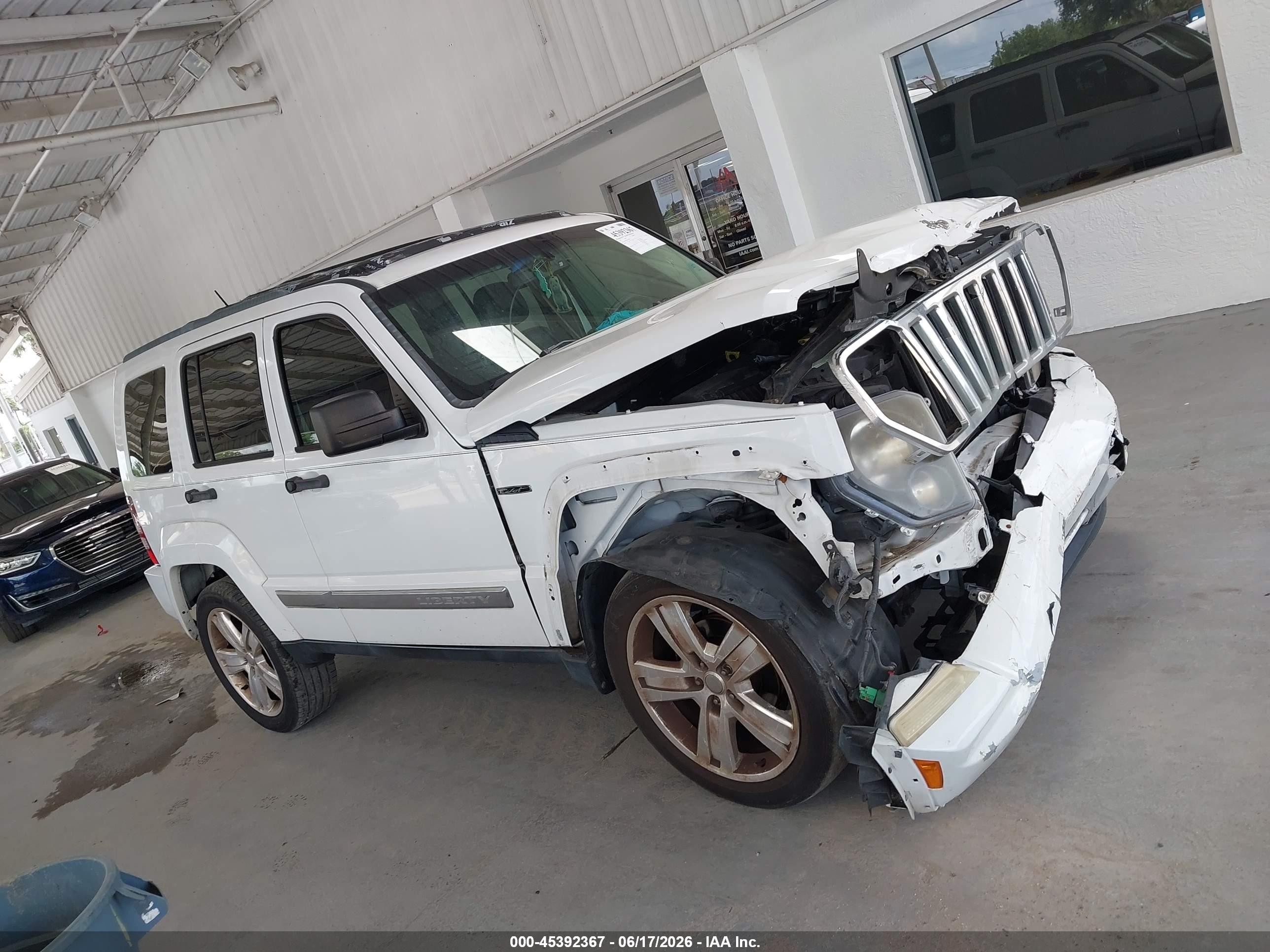 2012 Jeep Liberty Limited Jet Edition Белый vin: 1C4PJMFK9CW150184