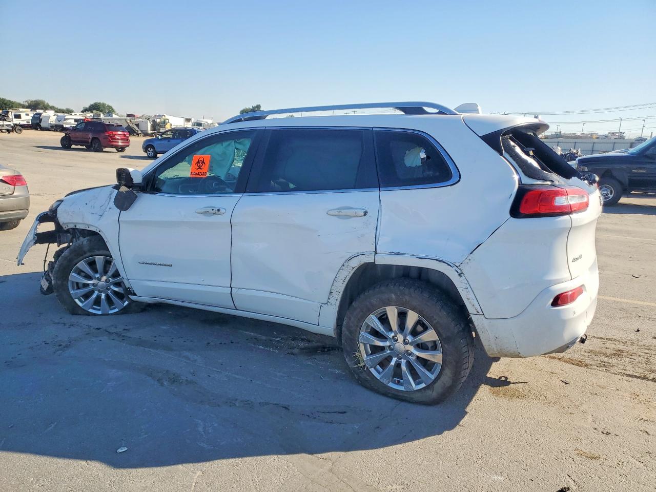 2018 Jeep Cherokee Overland Белый vin: 1C4PJMJX4JD613280
