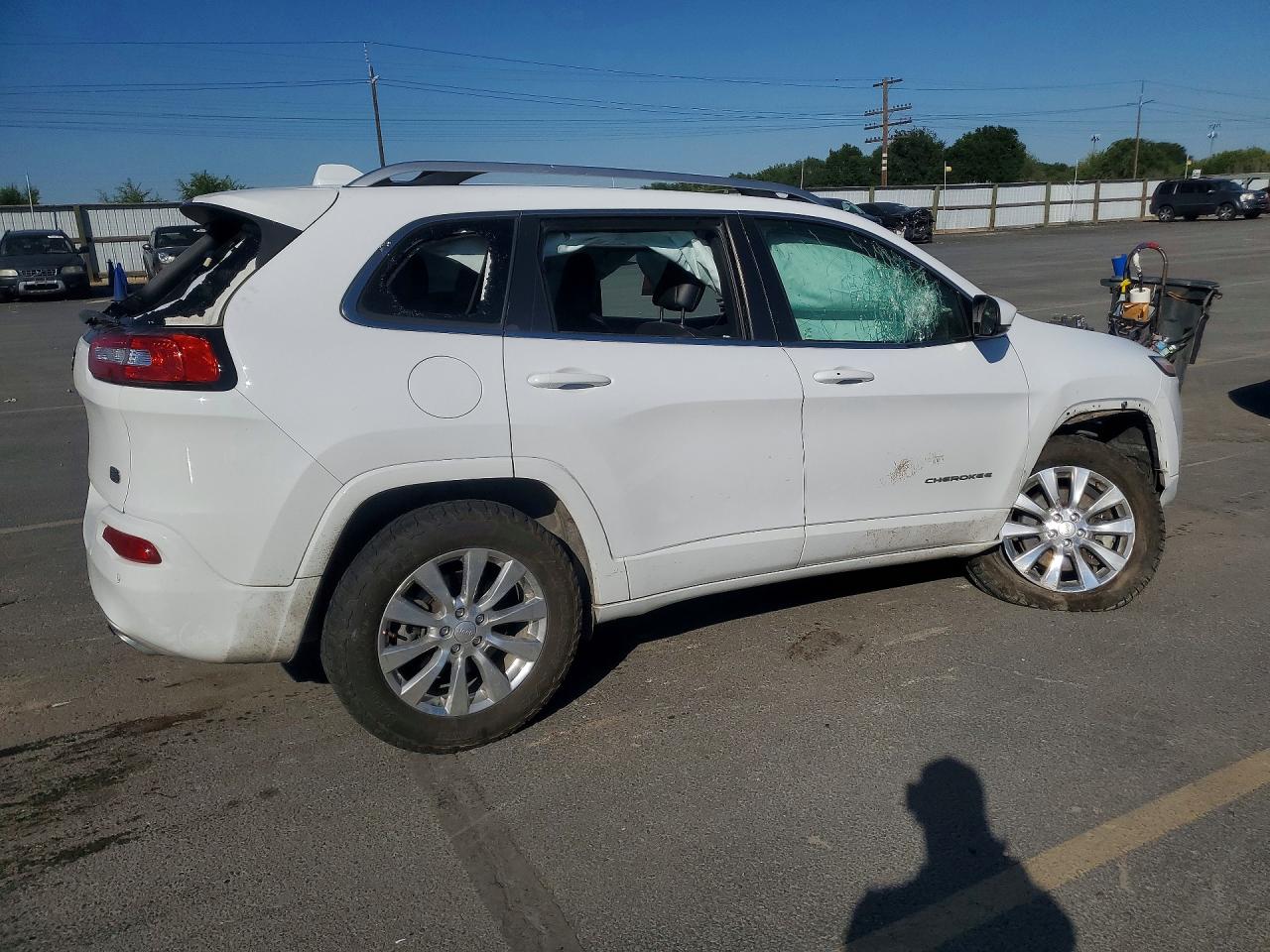 2018 Jeep Cherokee Overland Белый vin: 1C4PJMJX4JD613280