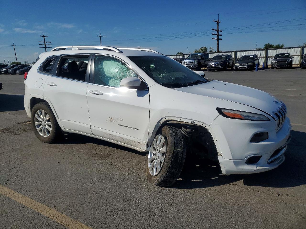2018 Jeep Cherokee Overland Белый vin: 1C4PJMJX4JD613280