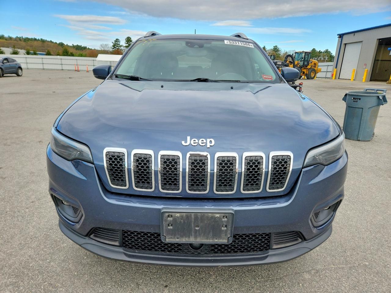 2021 Jeep Cherokee Latitude Plus Blue vin: 1C4PJMLB0MD110299