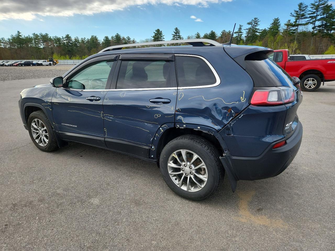 2021 Jeep Cherokee Latitude Plus Blue vin: 1C4PJMLB0MD110299