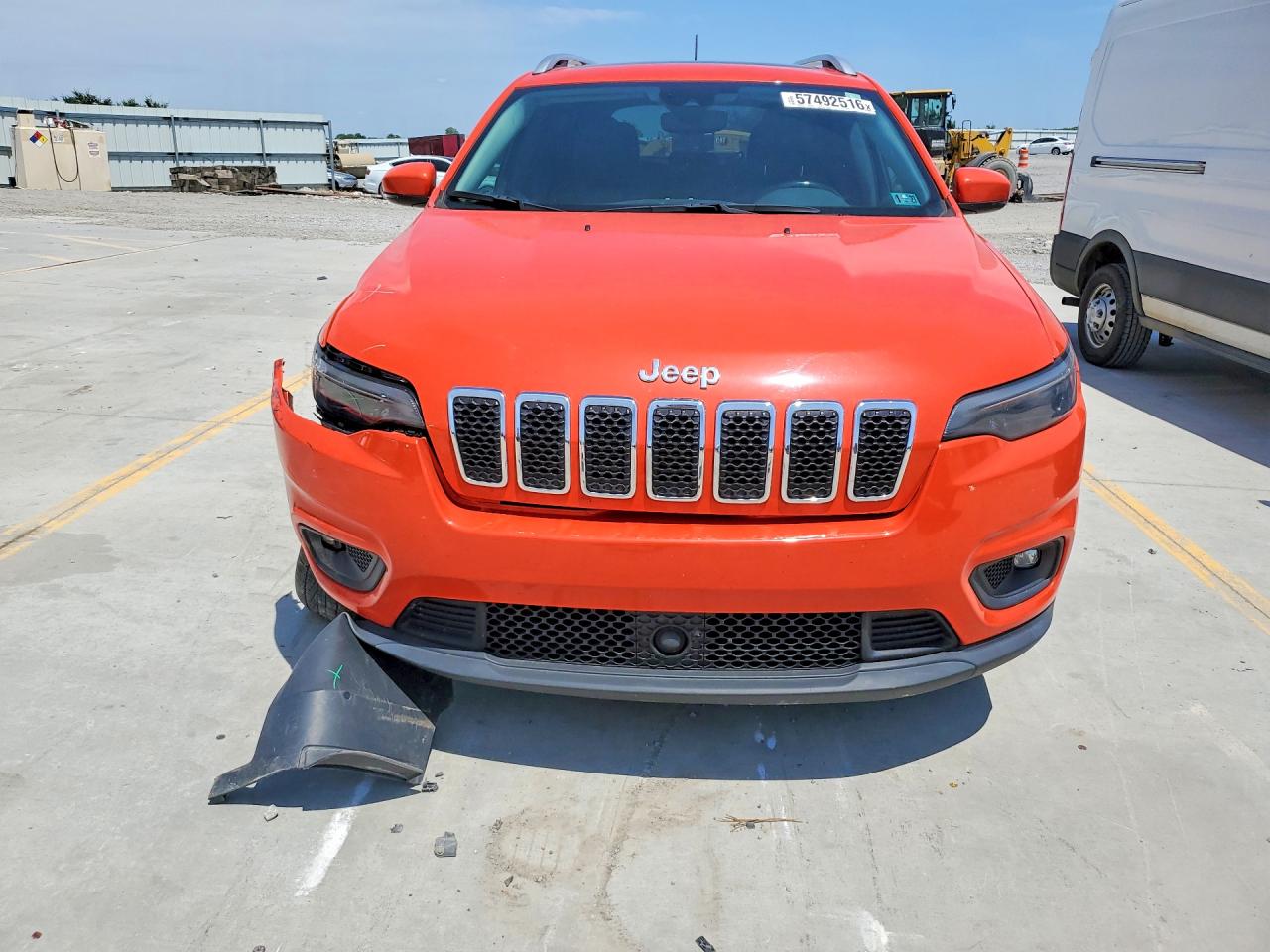 2021 Jeep Cherokee Latitude Plus Orange vin: 1C4PJMLB0MD114627