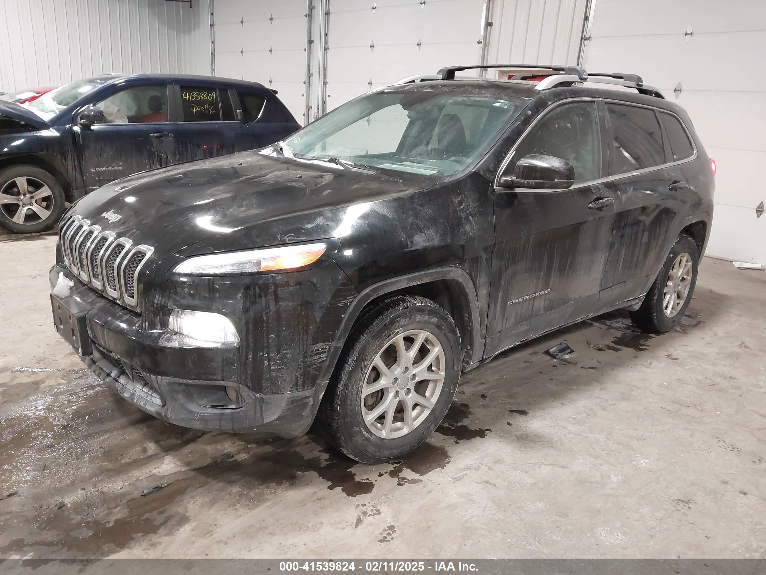2018 Jeep Cherokee Latitude Plus 4x4 Black vin: 1C4PJMLB2JD531064