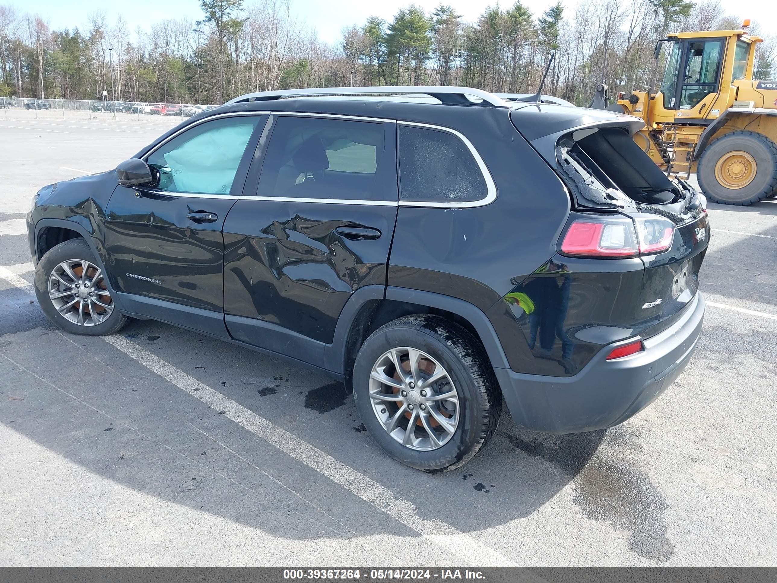 2019 Jeep Cherokee Latitude Plus 4x4 Black vin: 1C4PJMLB2KD355280