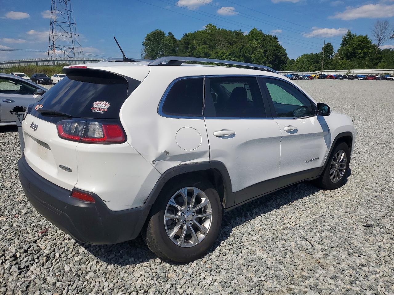 2021 Jeep Cherokee Latitude Plus Белый vin: 1C4PJMLB3MD118736