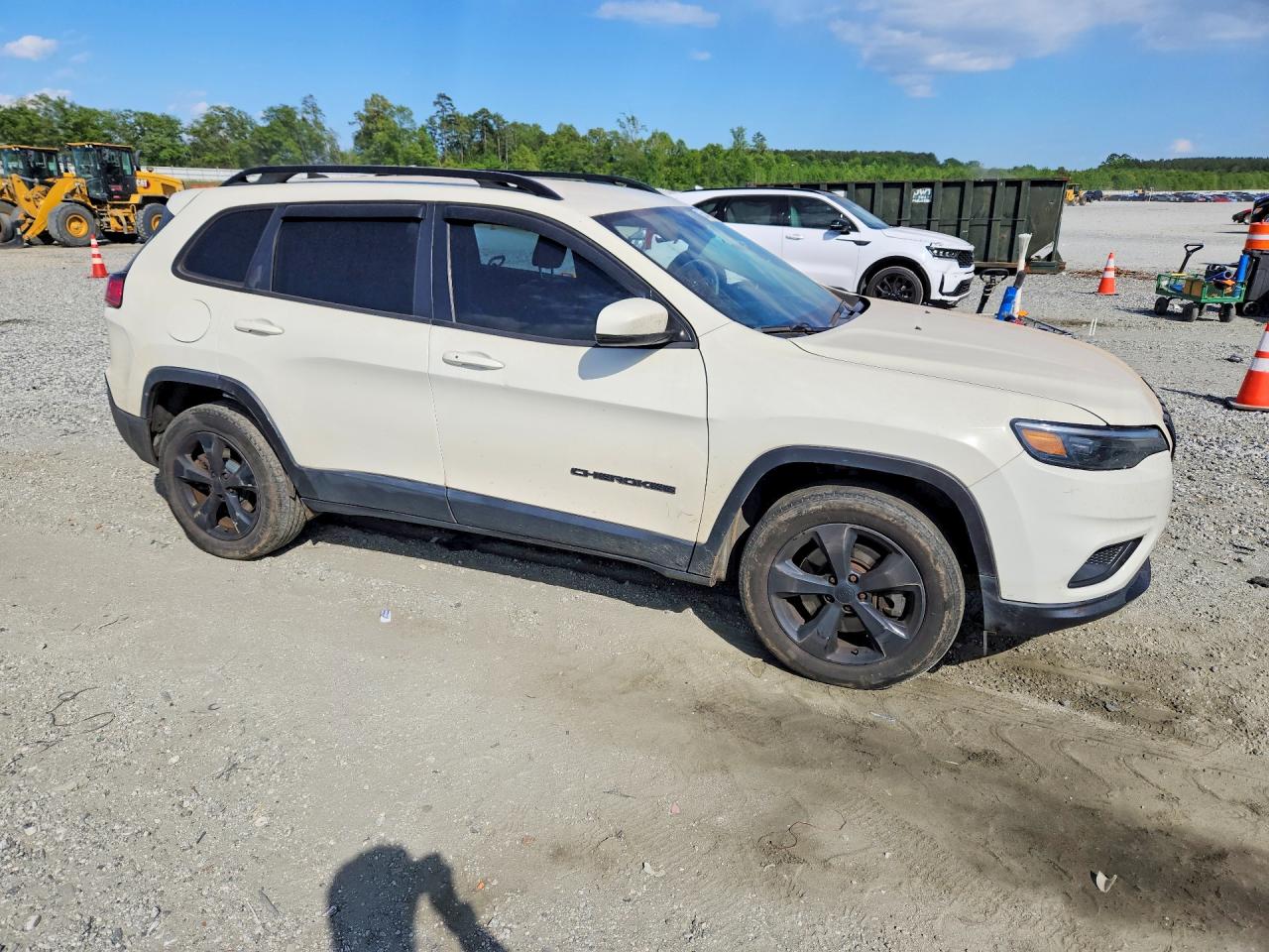 2019 Jeep Cherokee Latitude Plus White vin: 1C4PJMLB5KD400972