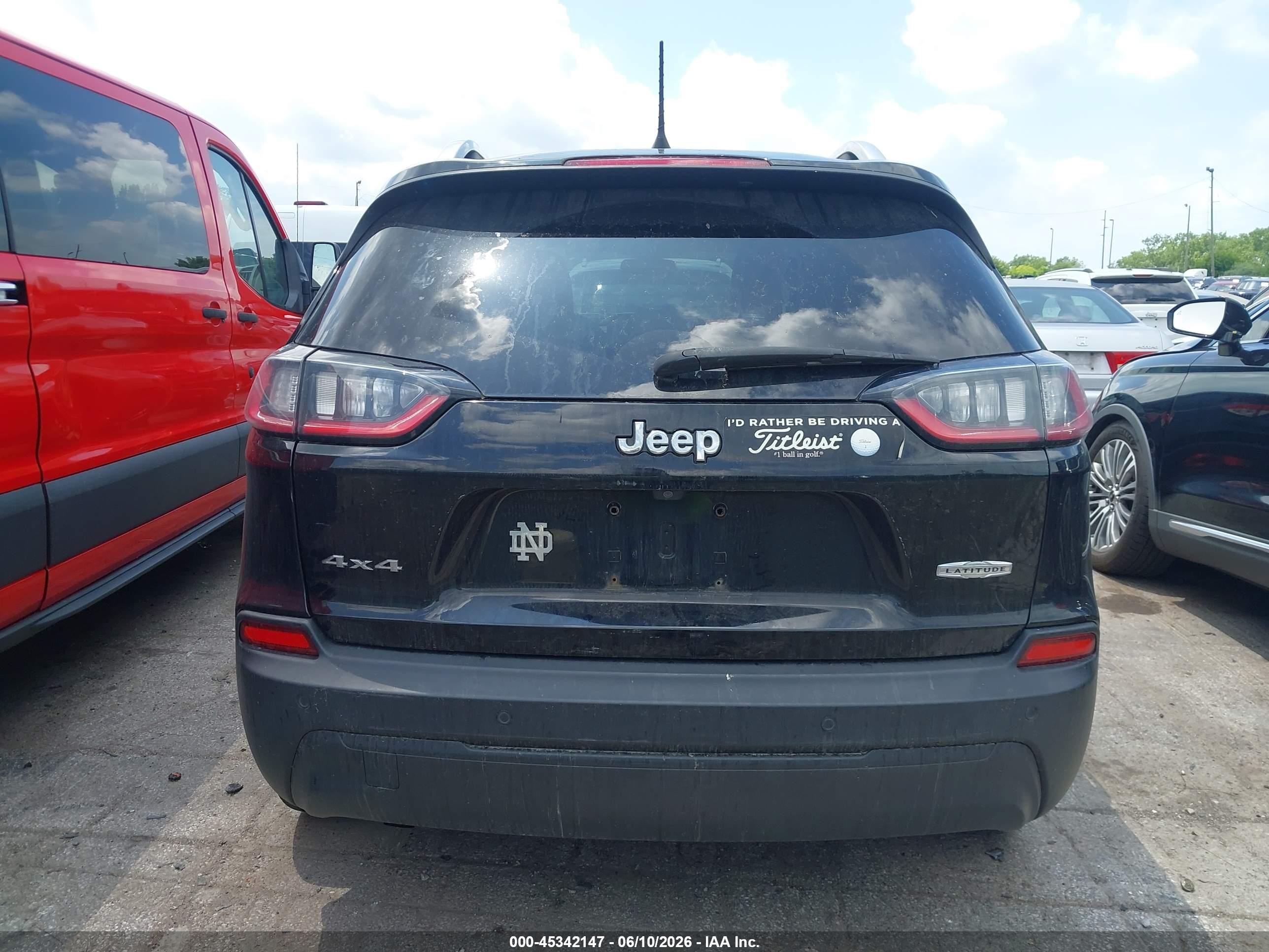 2019 Jeep Cherokee Latitude Plus 4x4 Black vin: 1C4PJMLB7KD341262