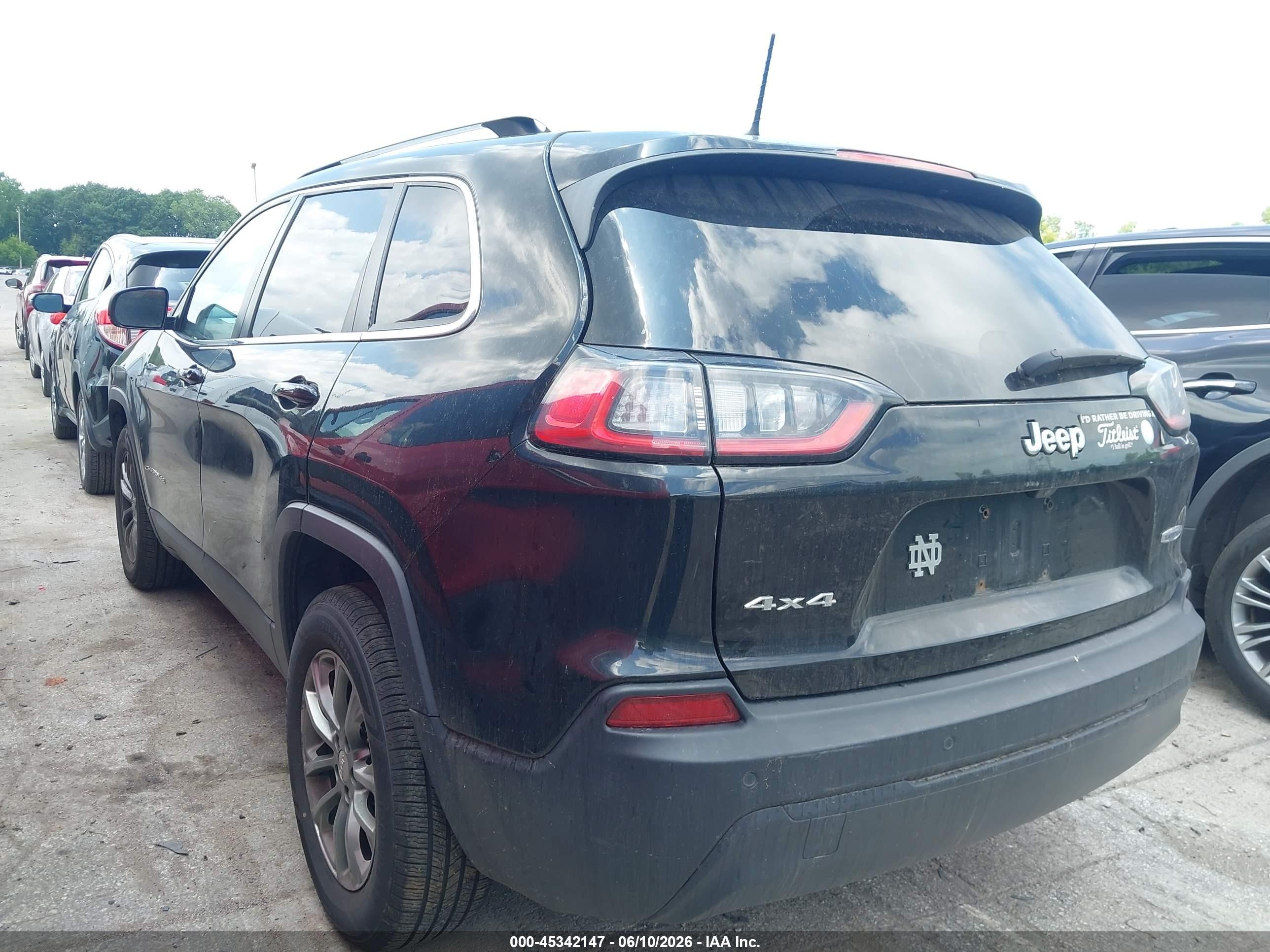 2019 Jeep Cherokee Latitude Plus 4x4 Black vin: 1C4PJMLB7KD341262