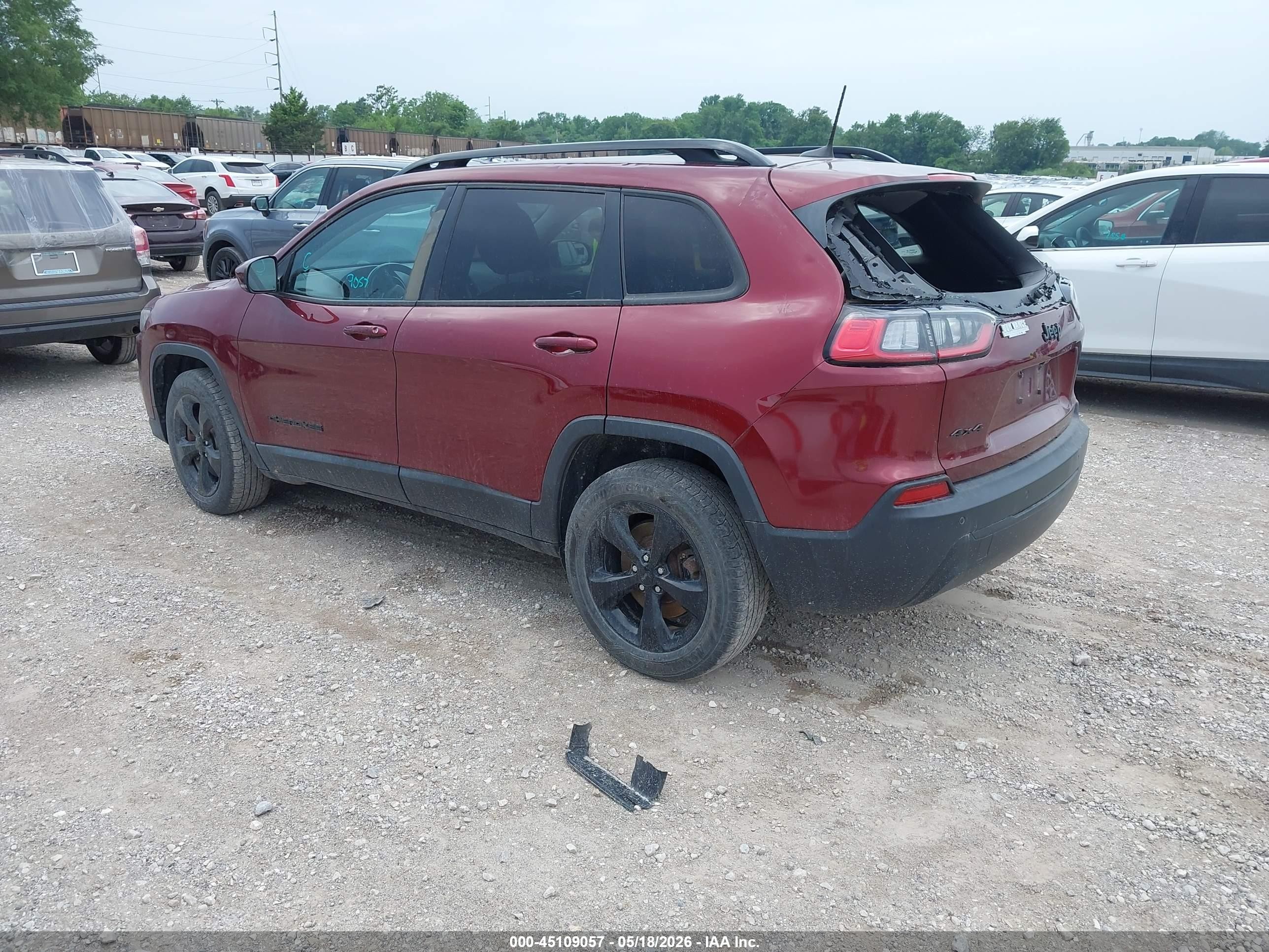 2019 Jeep Cherokee Altitude 4x4 Темно-бордовый vin: 1C4PJMLB7KD367070