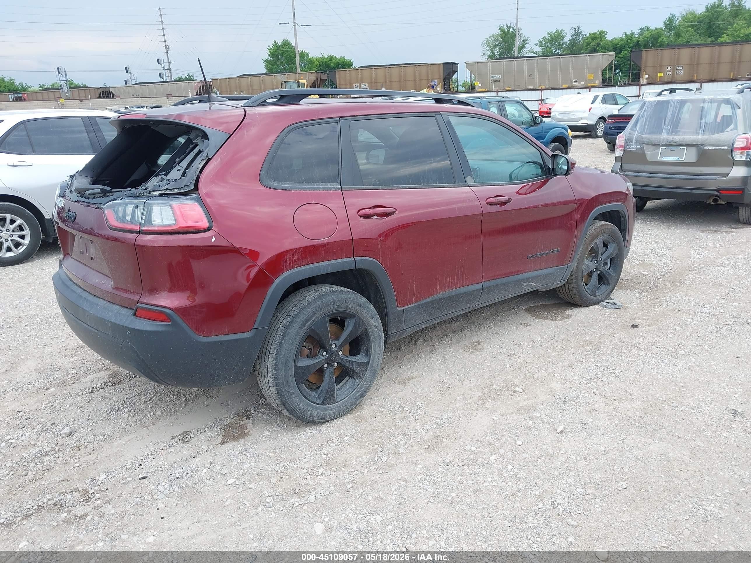 2019 Jeep Cherokee Altitude 4x4 Темно-бордовый vin: 1C4PJMLB7KD367070