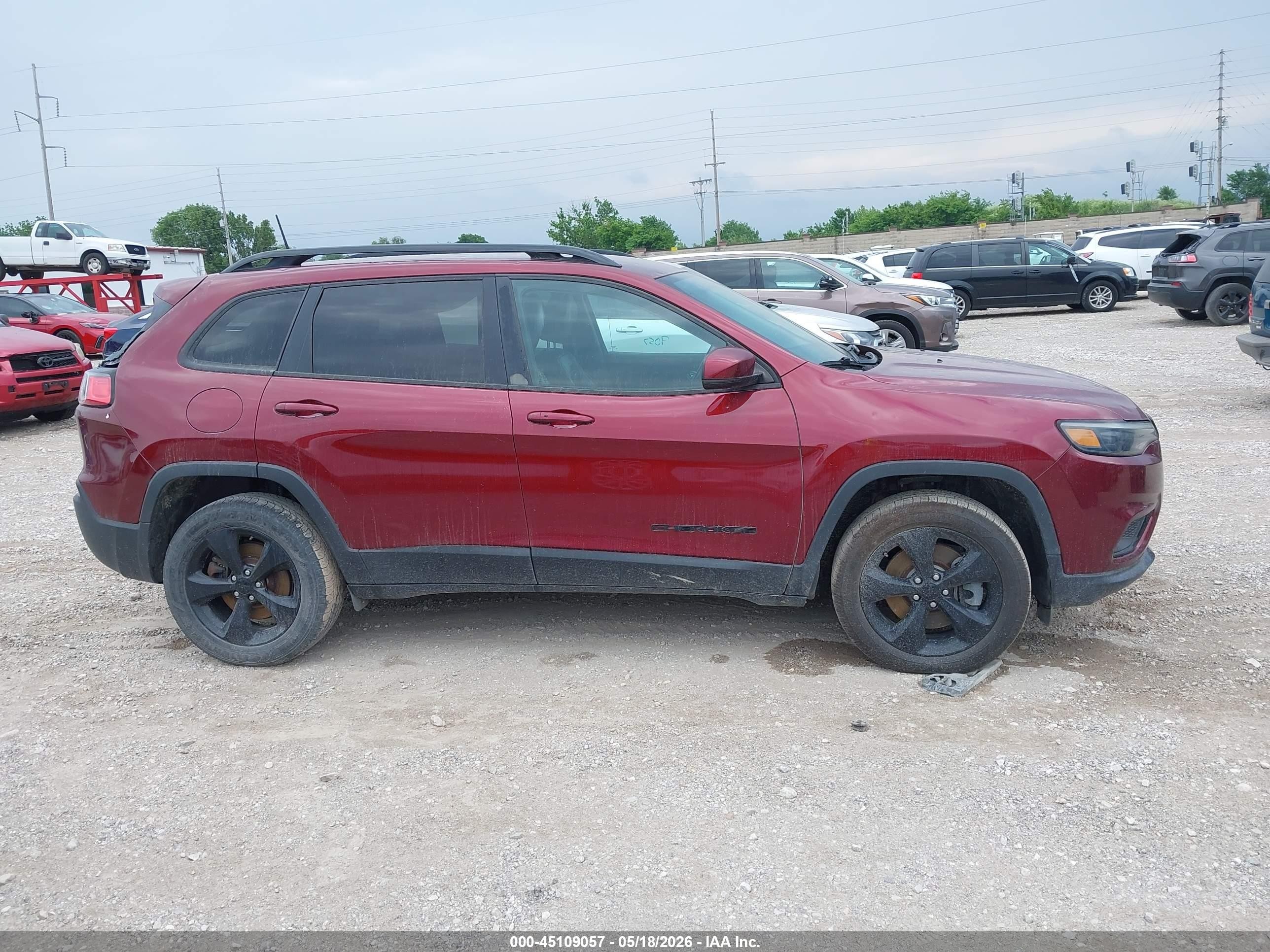 2019 Jeep Cherokee Altitude 4x4 Темно-бордовый vin: 1C4PJMLB7KD367070