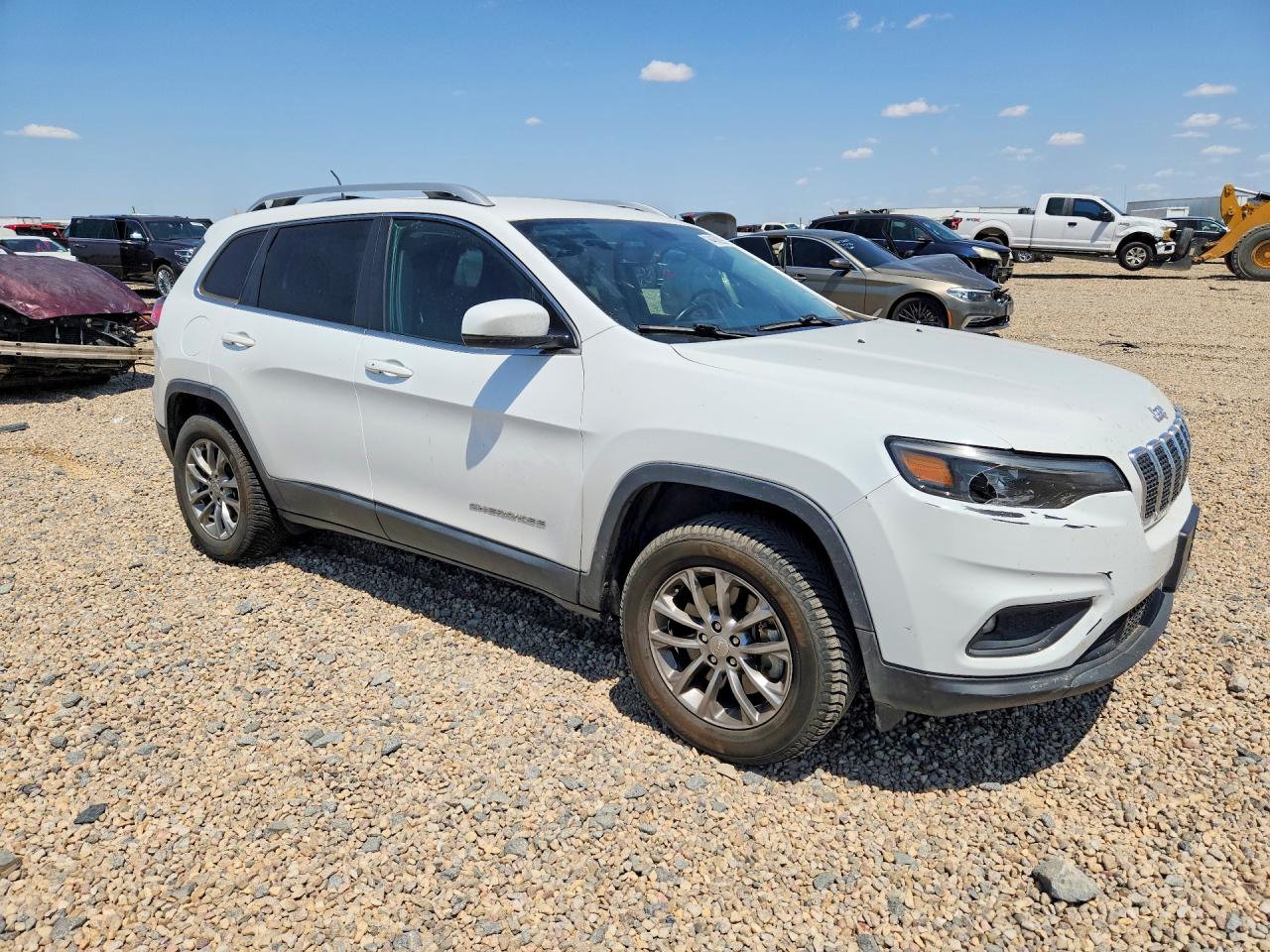 2020 Jeep Cherokee Latitude Plus Белый vin: 1C4PJMLB7LD518491