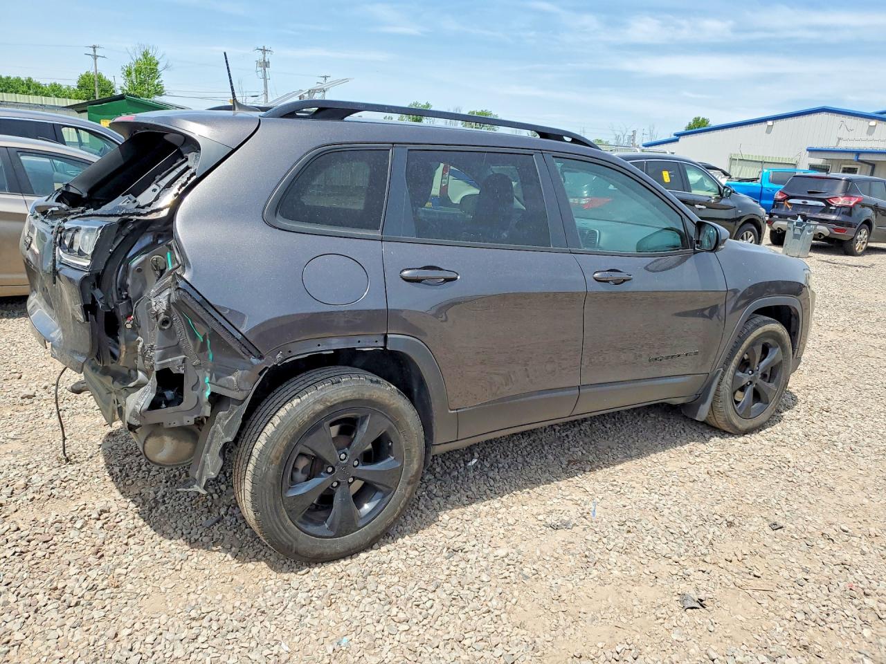 2020 Jeep Cherokee Latitude Plus Gray vin: 1C4PJMLB8LD603789