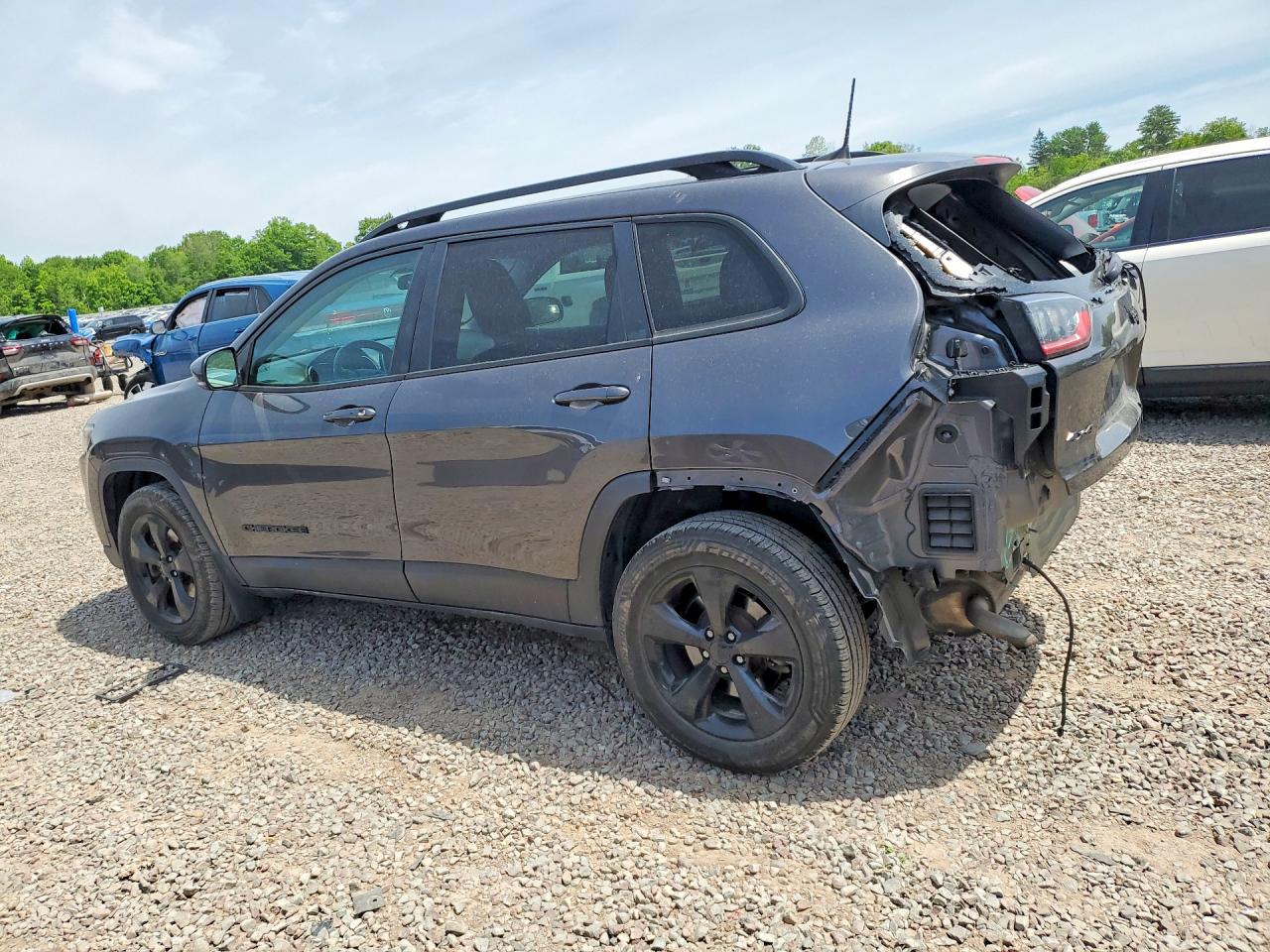 2020 Jeep Cherokee Latitude Plus Gray vin: 1C4PJMLB8LD603789