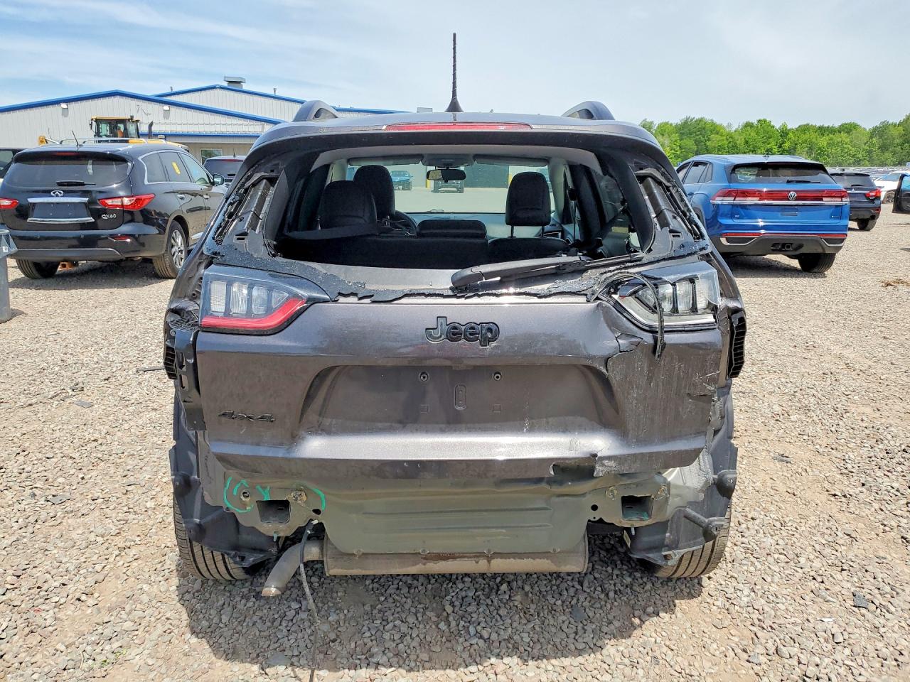 2020 Jeep Cherokee Latitude Plus Gray vin: 1C4PJMLB8LD603789