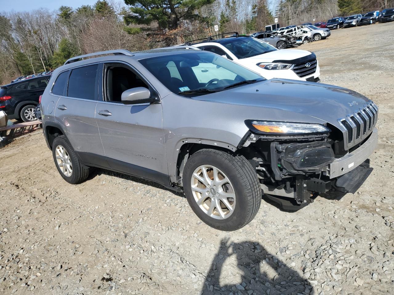 2018 Jeep Cherokee Latitude Plus Серый vin: 1C4PJMLB9JD513645