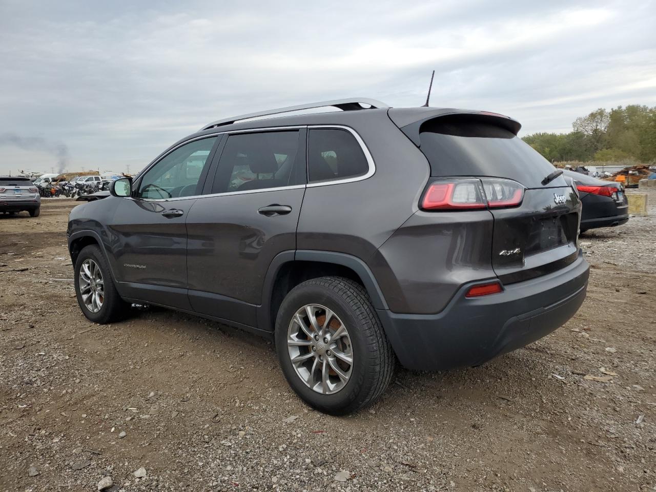 2019 Jeep Cherokee Latitude Plus Gray vin: 1C4PJMLB9KD167095
