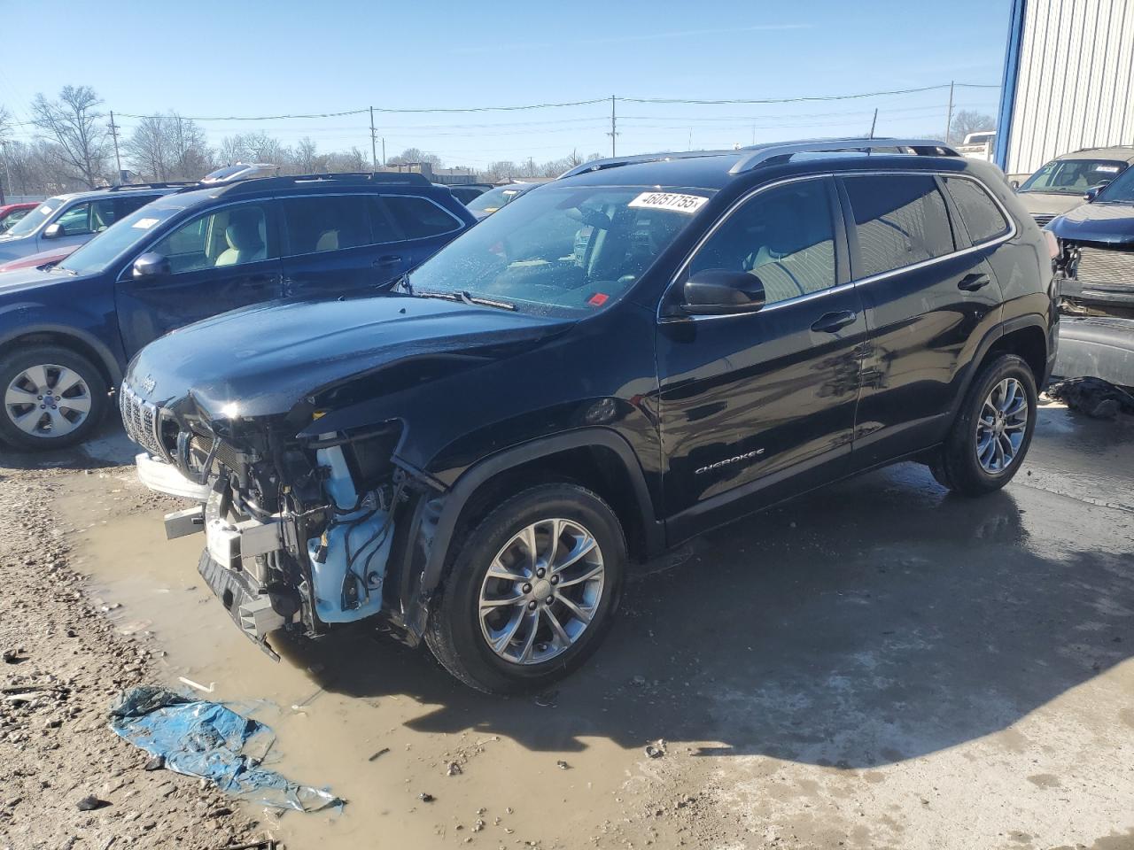 2019 Jeep Cherokee Latitude Plus   Black vin: 1C4PJMLB9KD393752