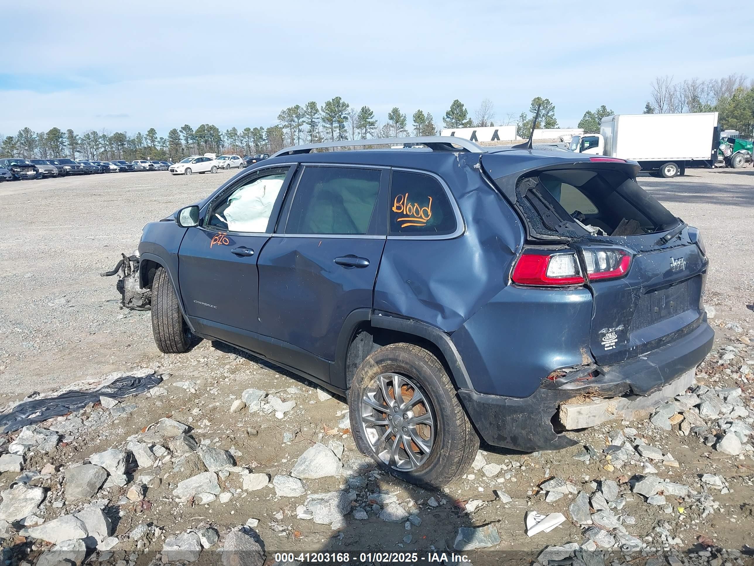 2019 Jeep Cherokee Latitude Plus 4x4 Blue vin: 1C4PJMLB9KD426328