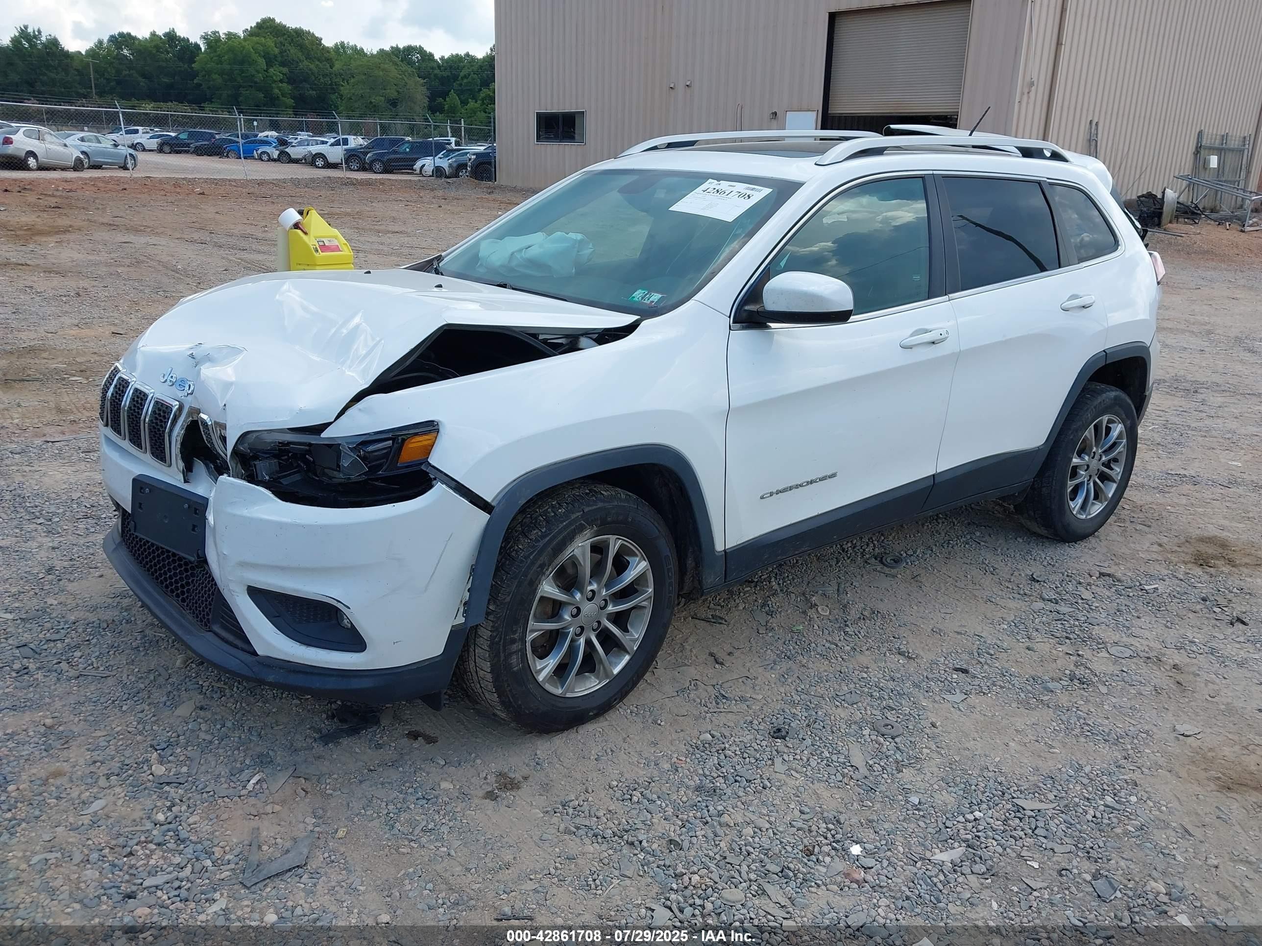 2019 Jeep Cherokee Latitude Plus 4x4 Белый vin: 1C4PJMLBXKD139984