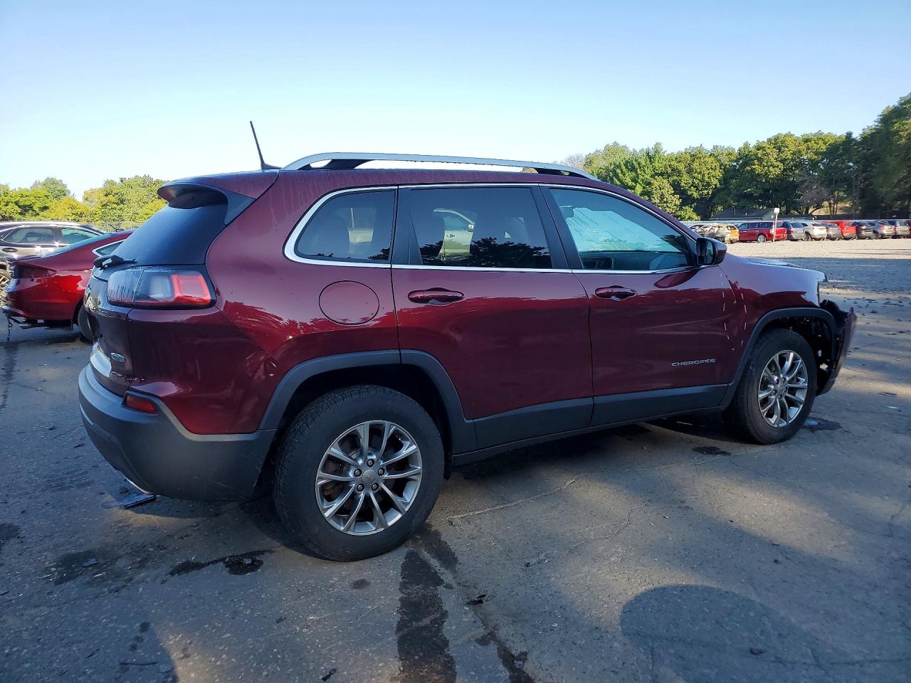 2019 Jeep Cherokee Latitude Plus Red vin: 1C4PJMLN2KD224490