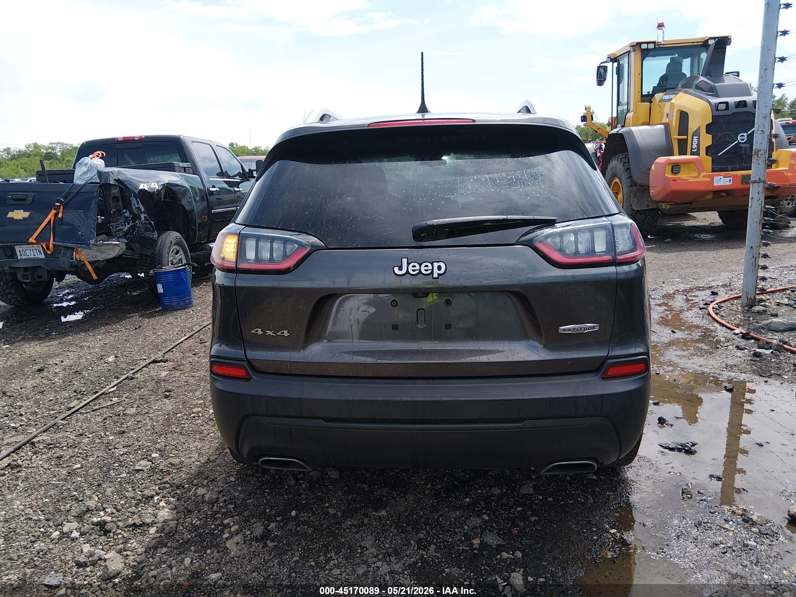 2019 Jeep Cherokee Latitude Plus 4x4 Black vin: 1C4PJMLN6KD123601