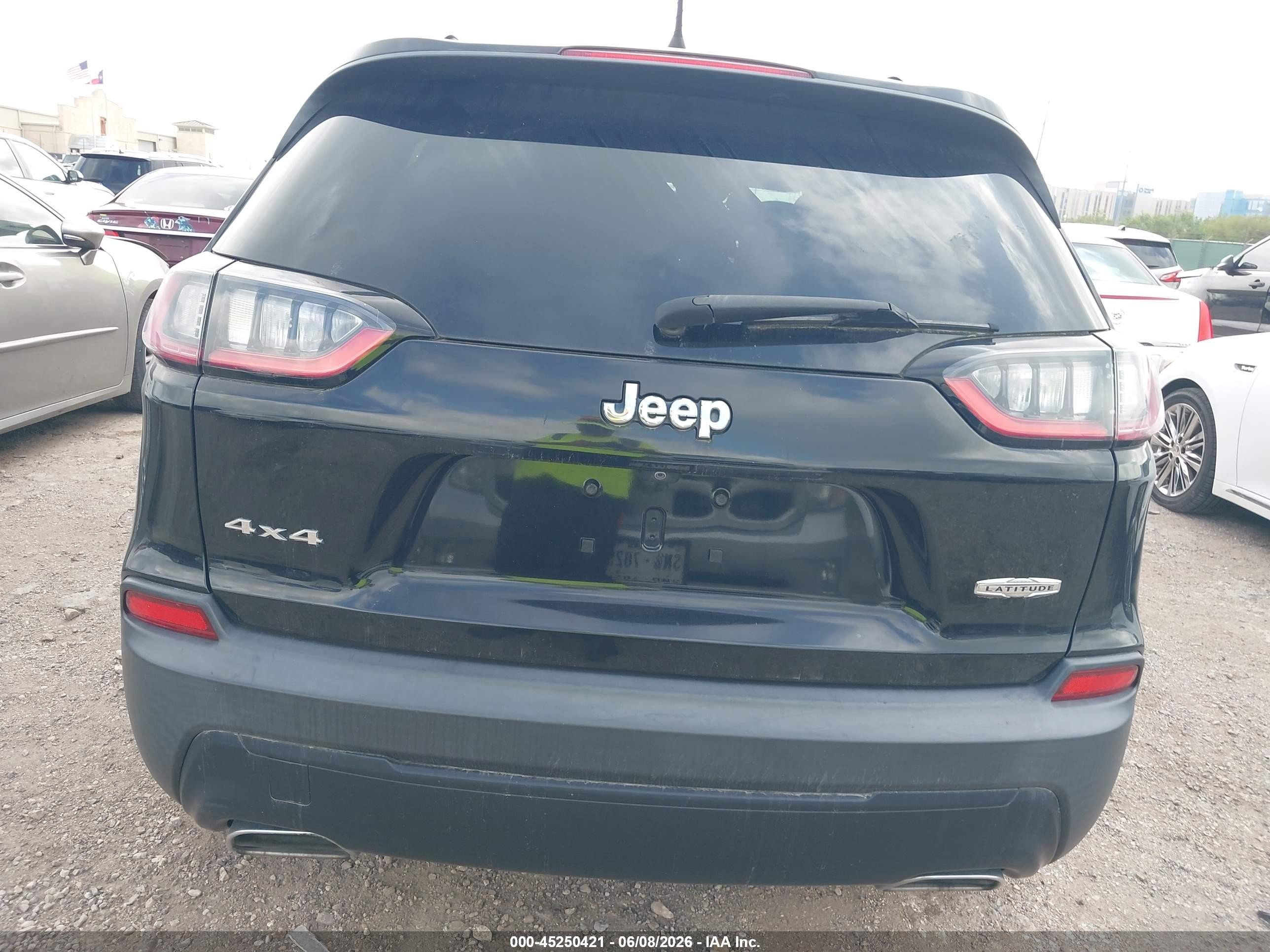 2019 Jeep Cherokee Latitude Plus 4x4 Black vin: 1C4PJMLN9KD212014