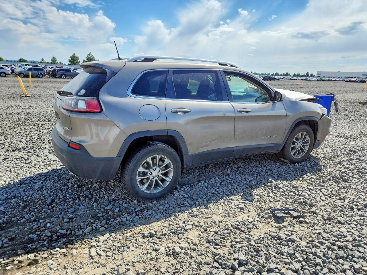 2019 Jeep Cherokee Latitude Plus Угольный vin: 1C4PJMLX1KD306437