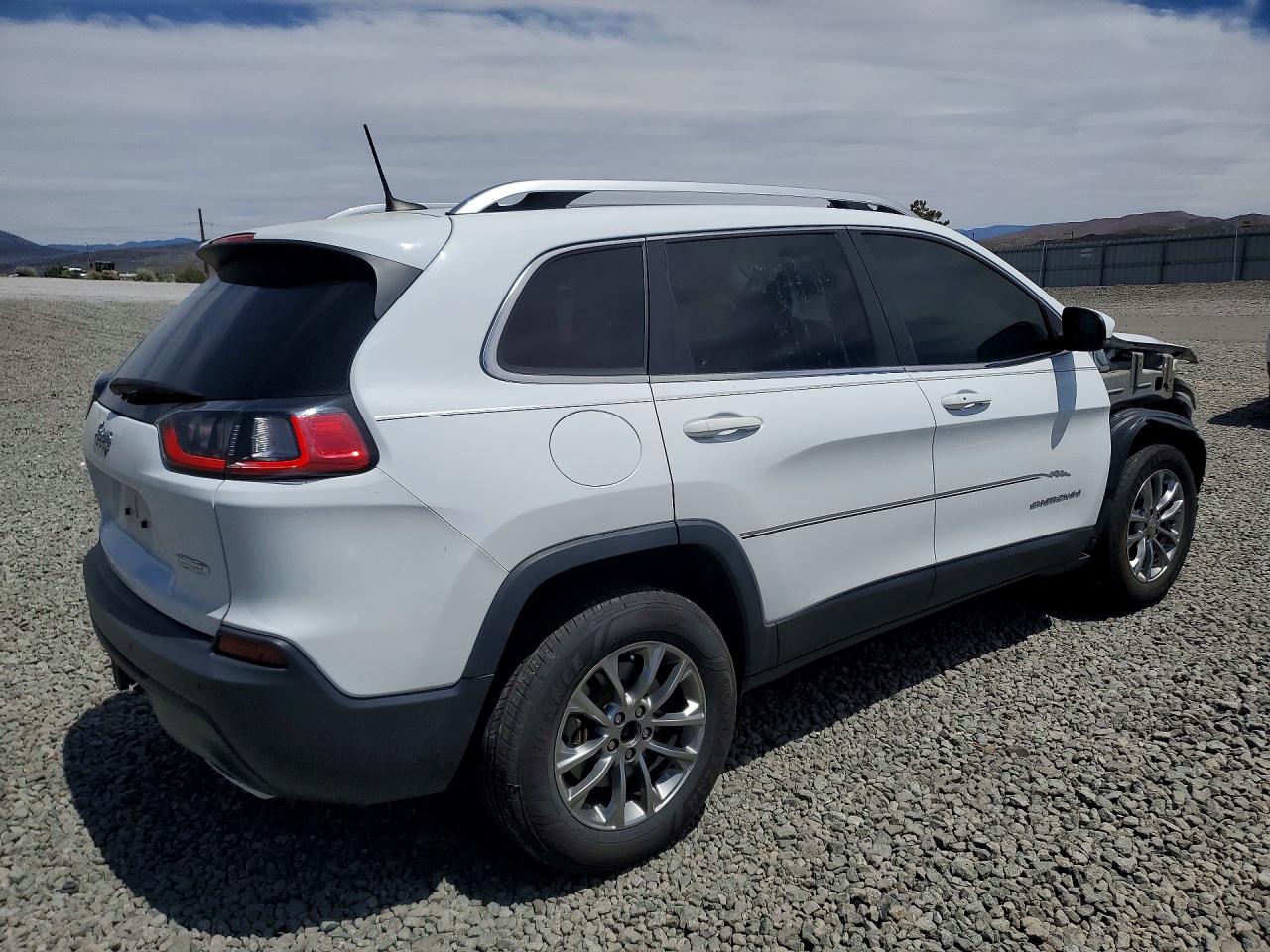 2019 Jeep Cherokee Latitude Plus White vin: 1C4PJMLX6KD271314