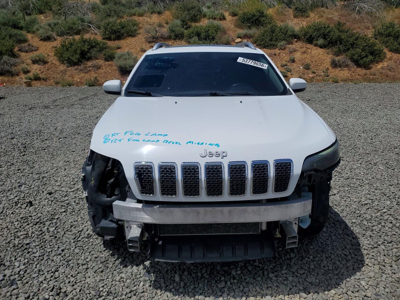 2019 Jeep Cherokee Latitude Plus White vin: 1C4PJMLX6KD271314