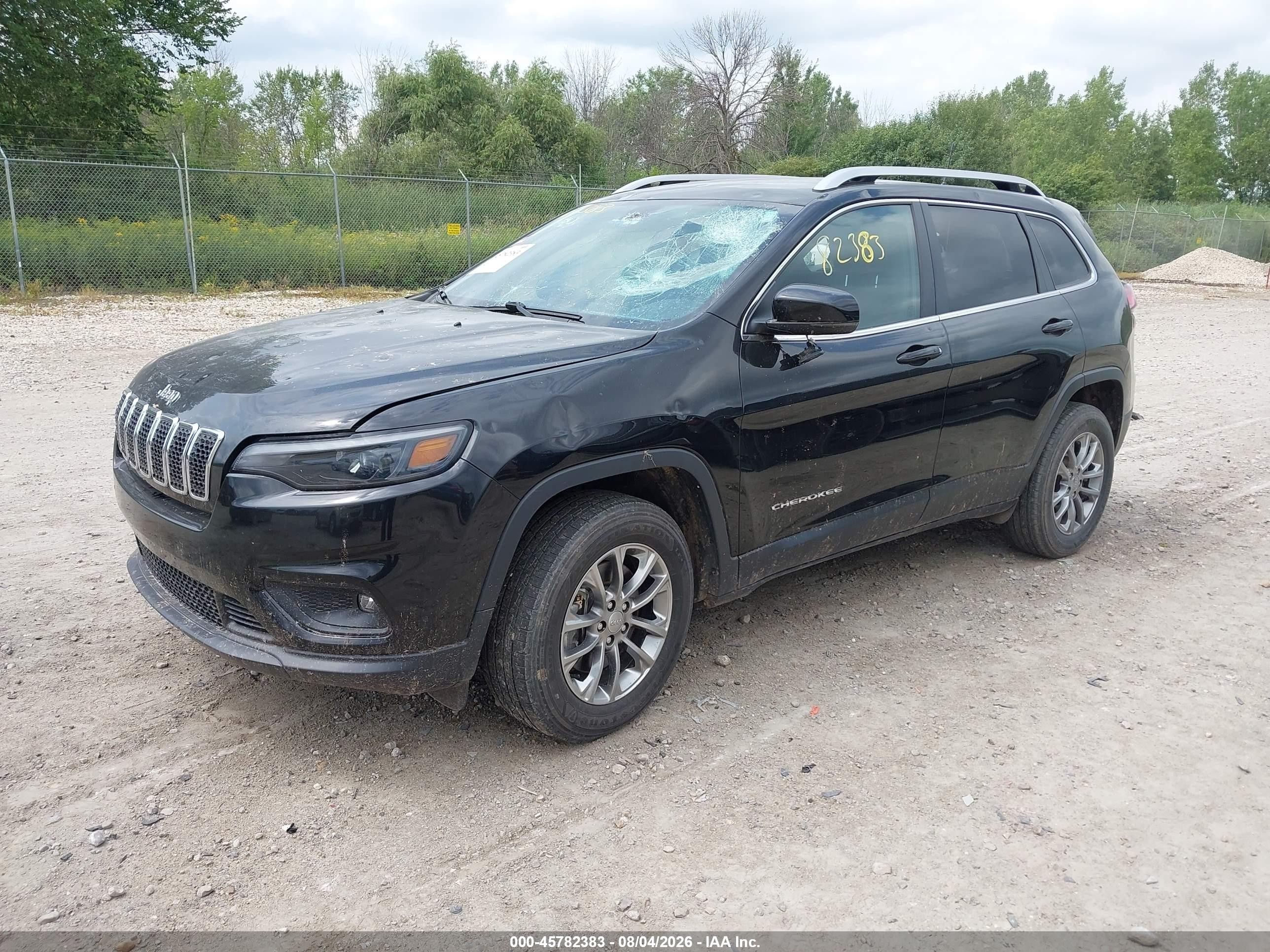 2020 Jeep Cherokee Latitude Plus 4x4 Black vin: 1C4PJMLX6LD608050
