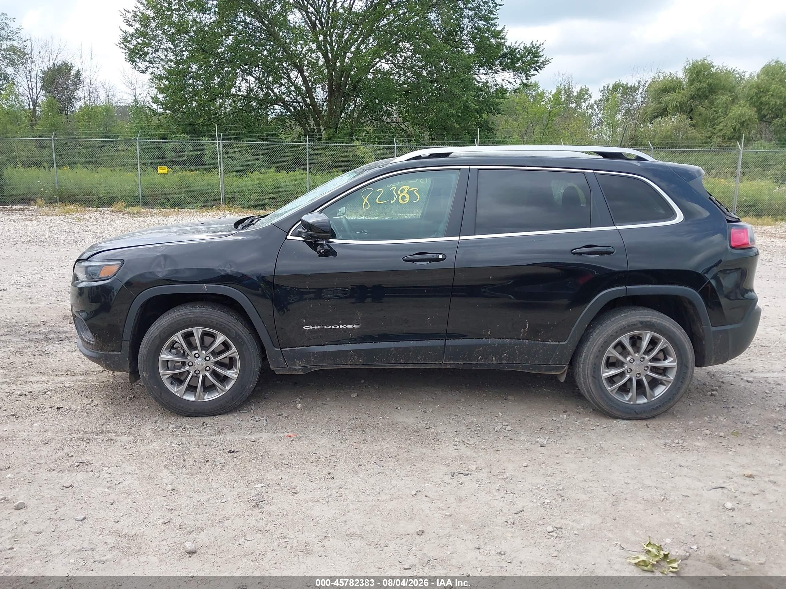 2020 Jeep Cherokee Latitude Plus 4x4 Black vin: 1C4PJMLX6LD608050