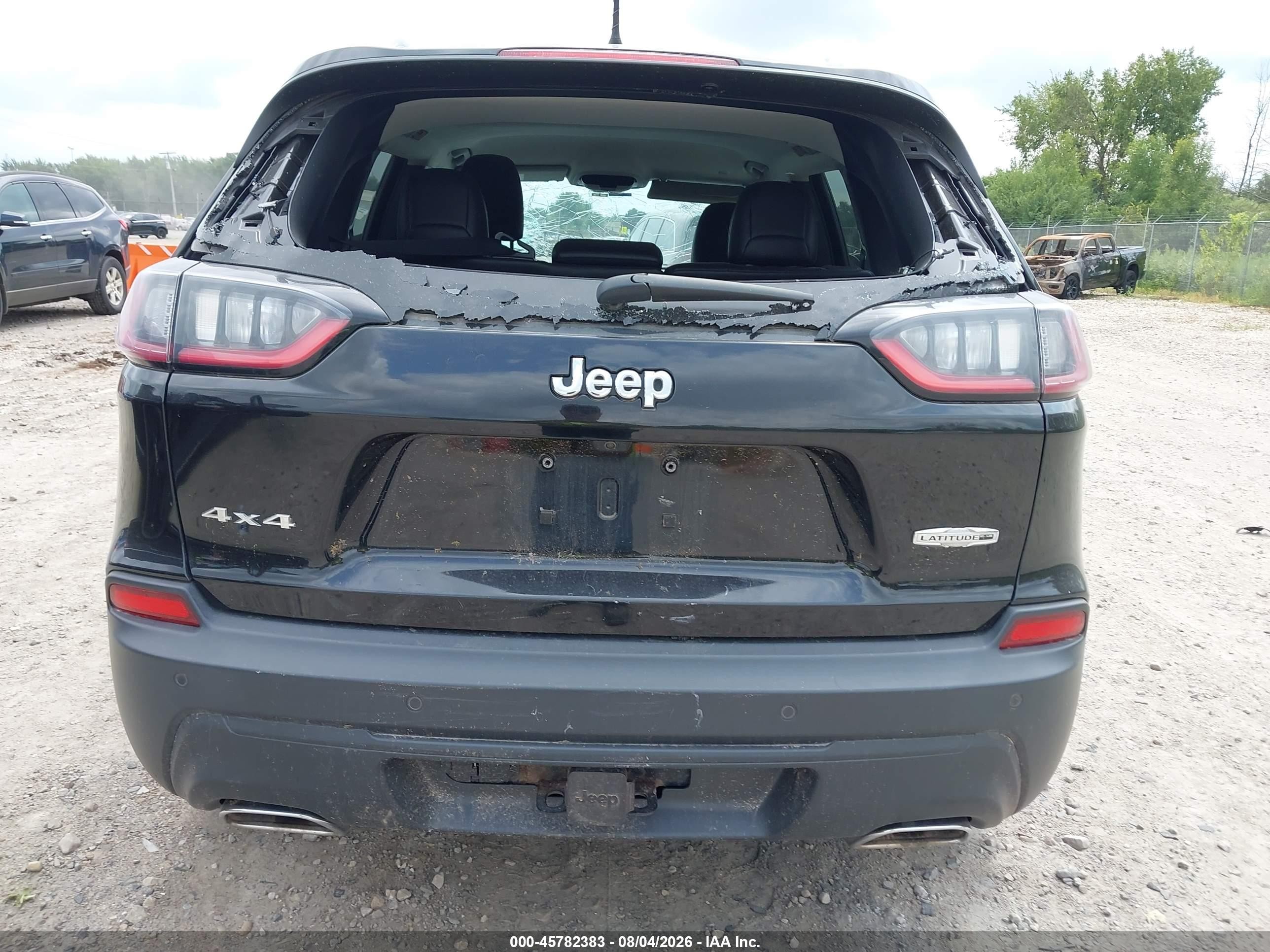 2020 Jeep Cherokee Latitude Plus 4x4 Black vin: 1C4PJMLX6LD608050