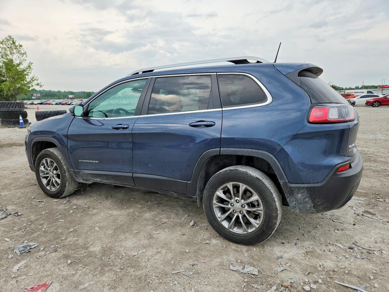 2019 Jeep Cherokee Latitude Plus Blue vin: 1C4PJMLX7KD462935