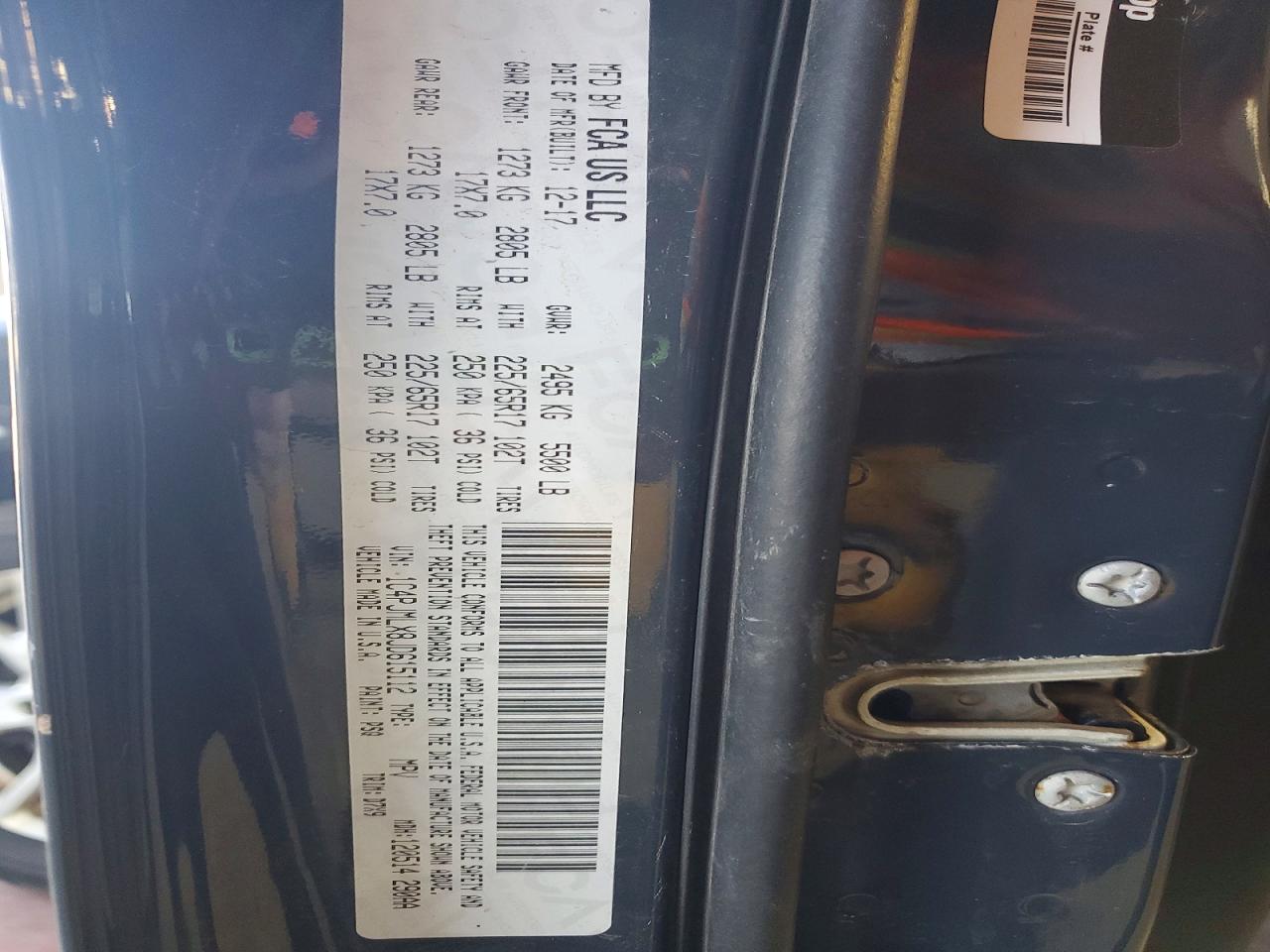 2018 Jeep Cherokee Latitude Plus Угольный vin: 1C4PJMLX8JD615112
