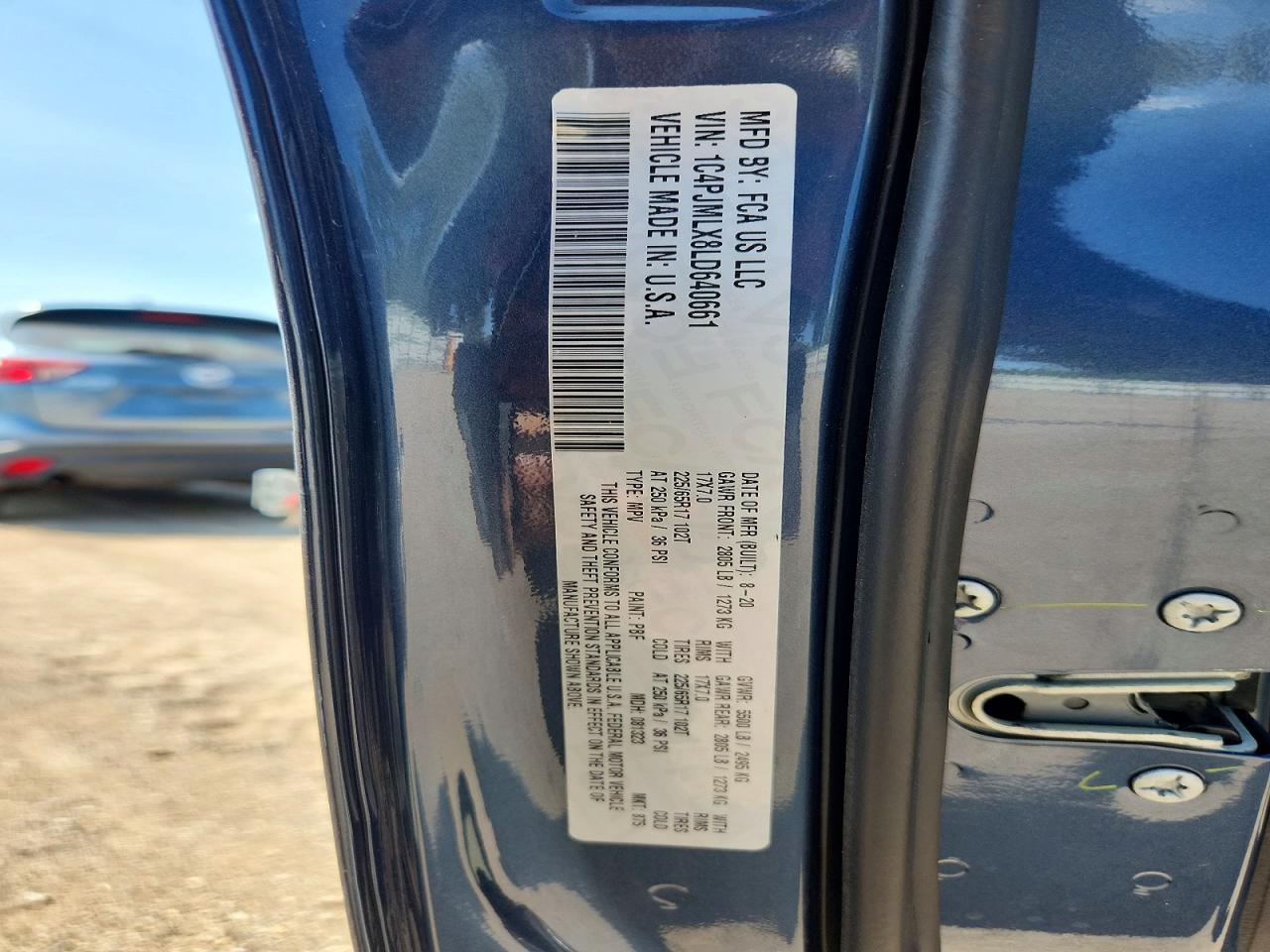 2020 Jeep Cherokee Latitude Plus Blue vin: 1C4PJMLX8LD640661