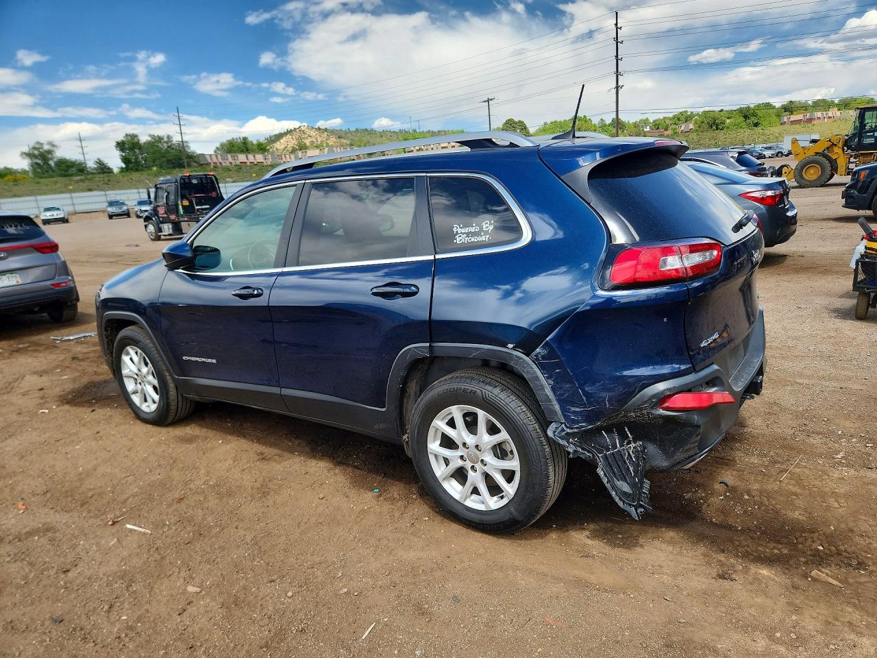 2018 Jeep Cherokee Latitude Plus Blue vin: 1C4PJMLXXJD522477