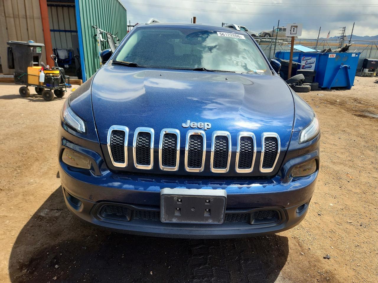 2018 Jeep Cherokee Latitude Plus Blue vin: 1C4PJMLXXJD522477