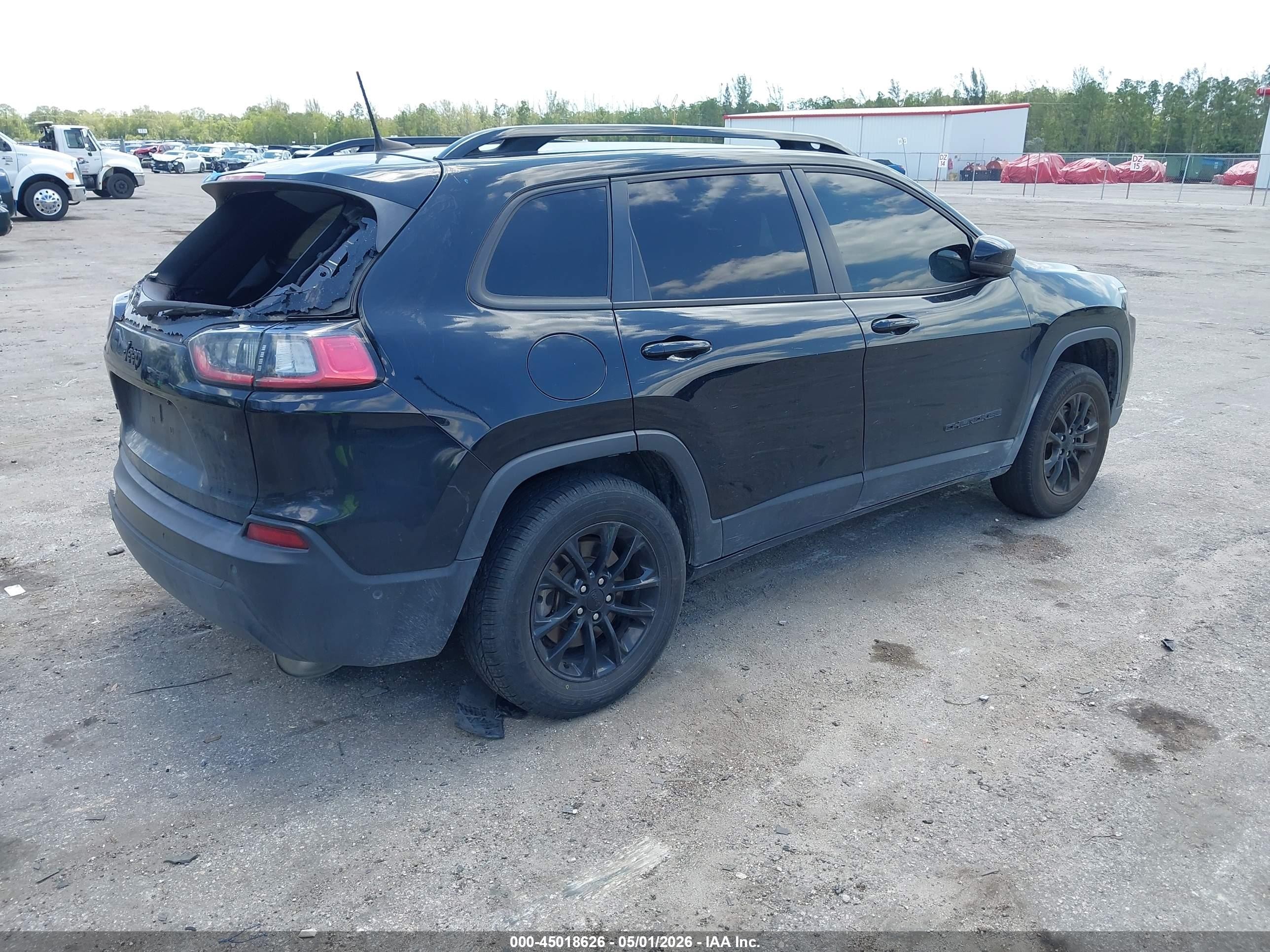 2023 Jeep Cherokee Altitude Lux 4x4 Black vin: 1C4PJMMB6PD115669