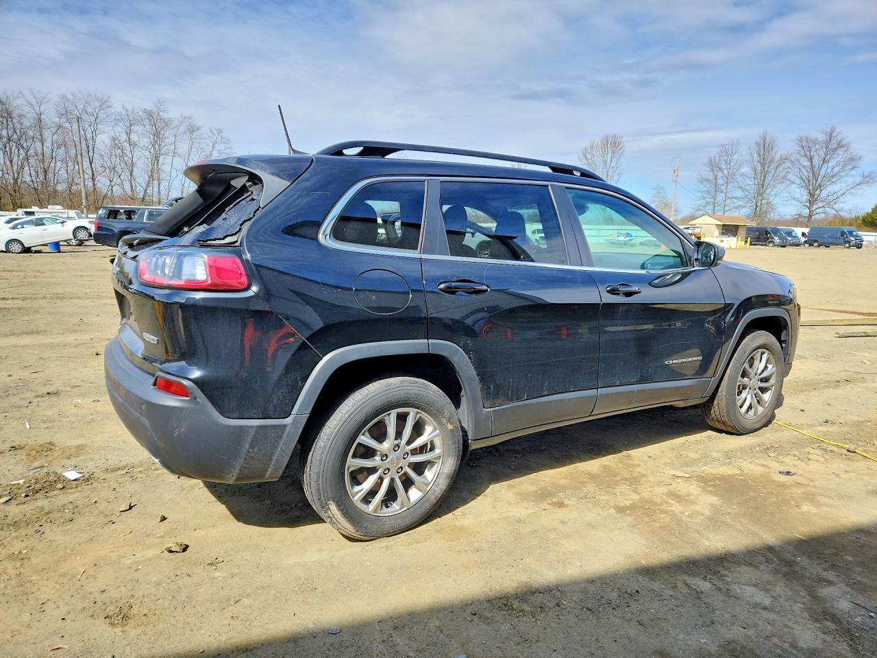 2022 Jeep Cherokee Latitude Lux Black vin: 1C4PJMMX1ND507015