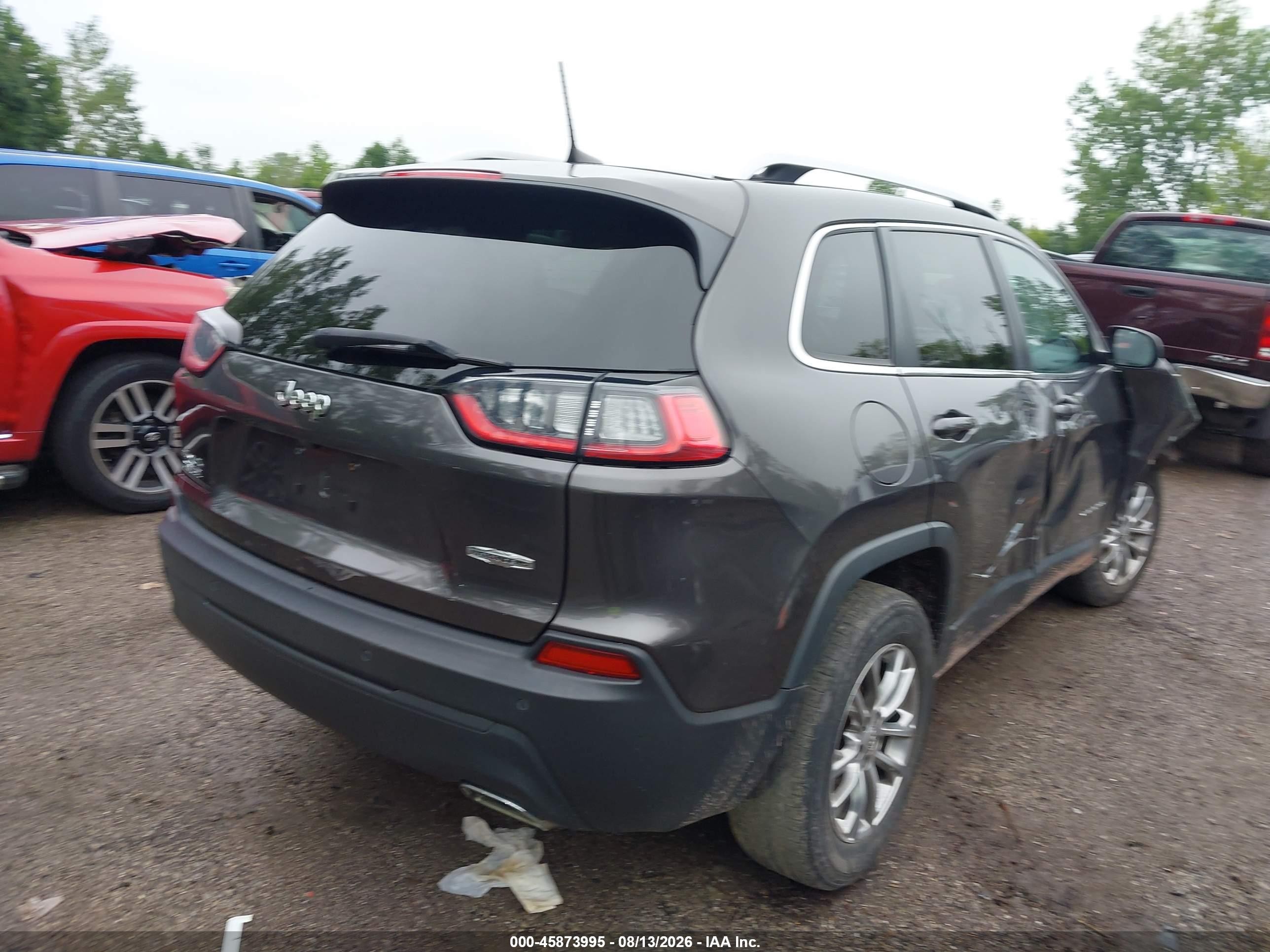 2021 Jeep Cherokee Latitude Lux 4x4 Gray vin: 1C4PJMMX2MD124232