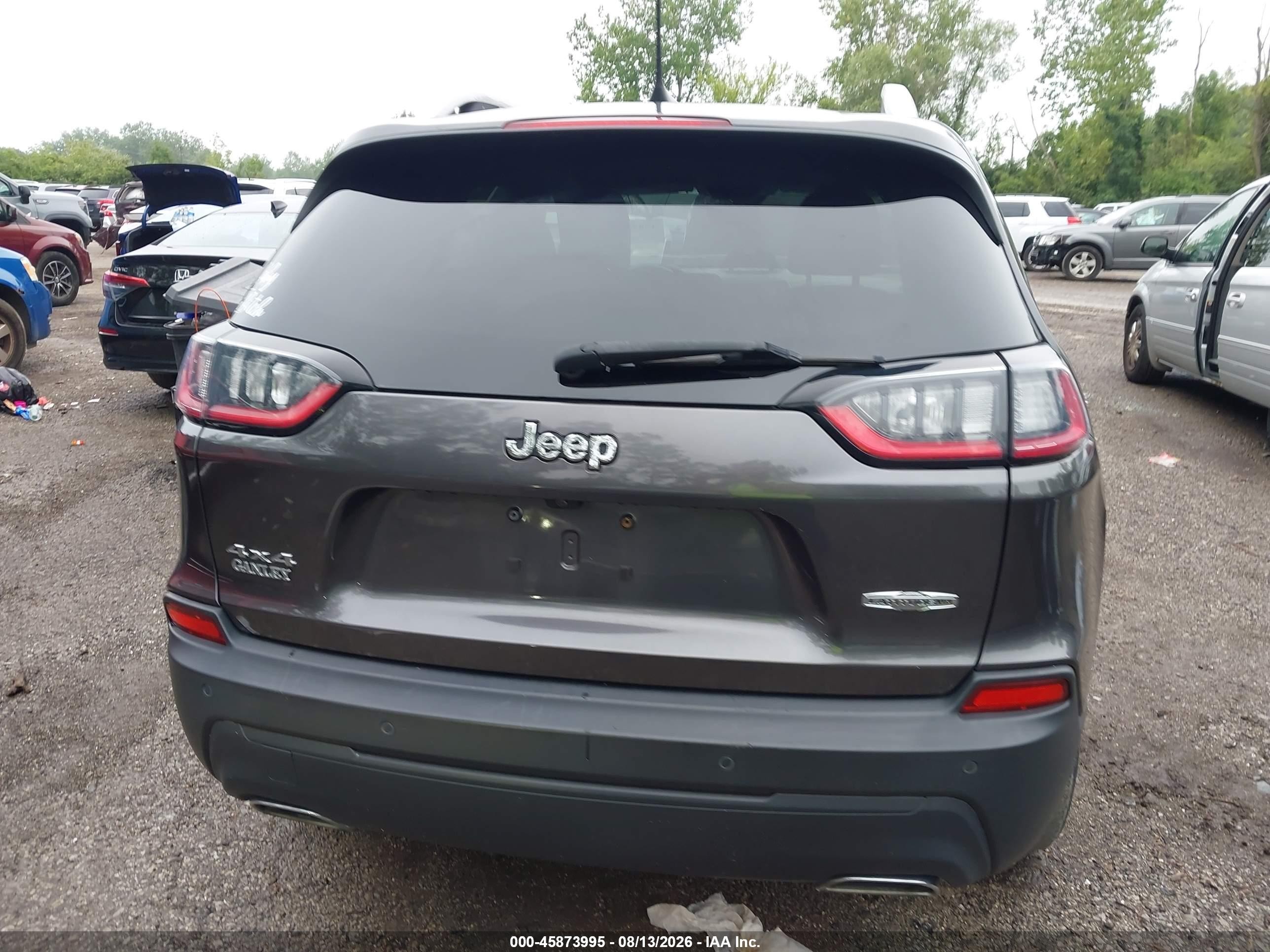 2021 Jeep Cherokee Latitude Lux 4x4 Gray vin: 1C4PJMMX2MD124232