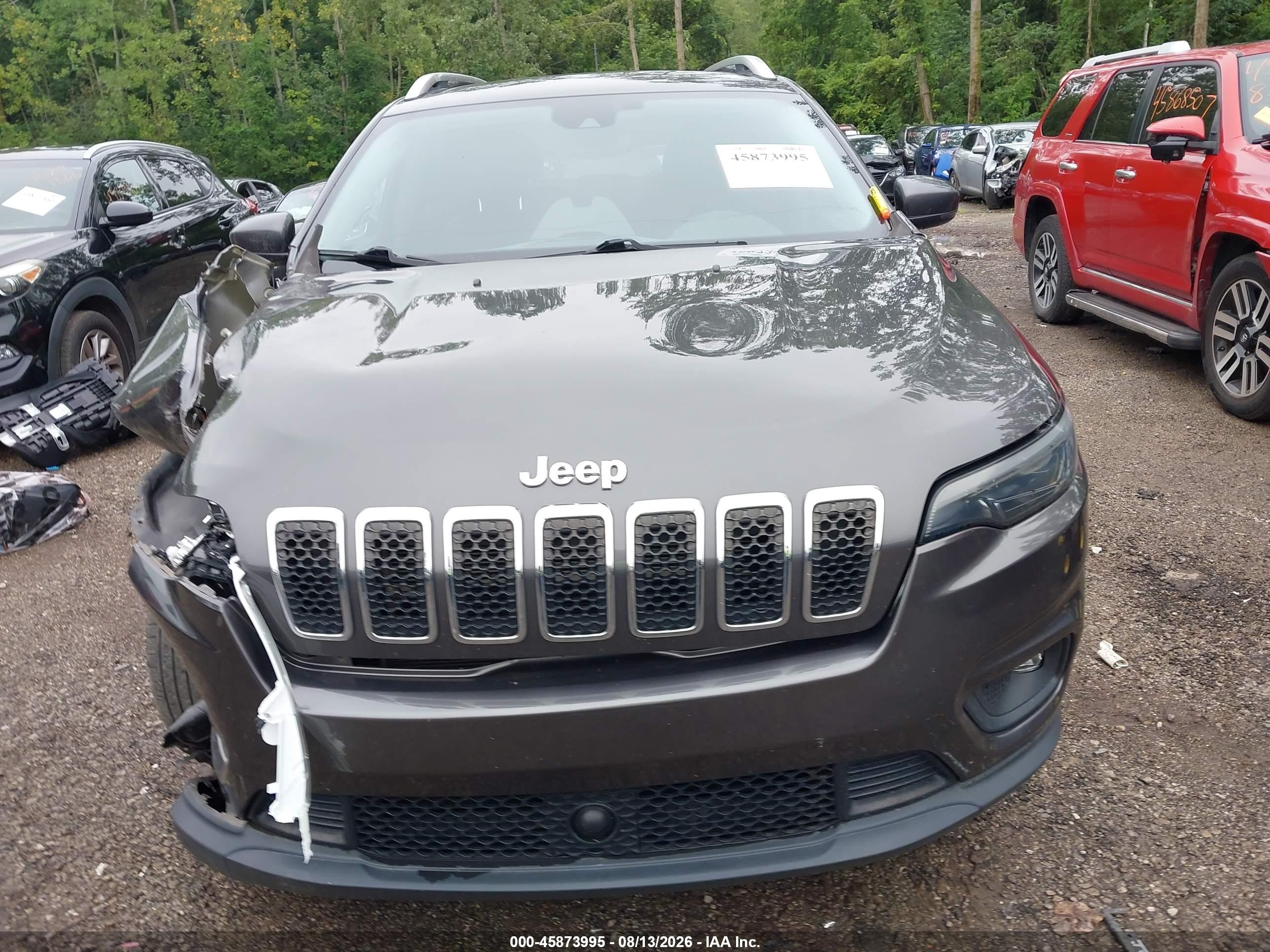 2021 Jeep Cherokee Latitude Lux 4x4 Gray vin: 1C4PJMMX2MD124232